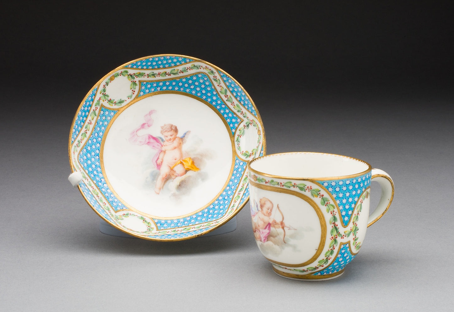 Cup and Saucer (from a tea service) - Sèvres Porcelain Manufactory, Poster Print Wall Art