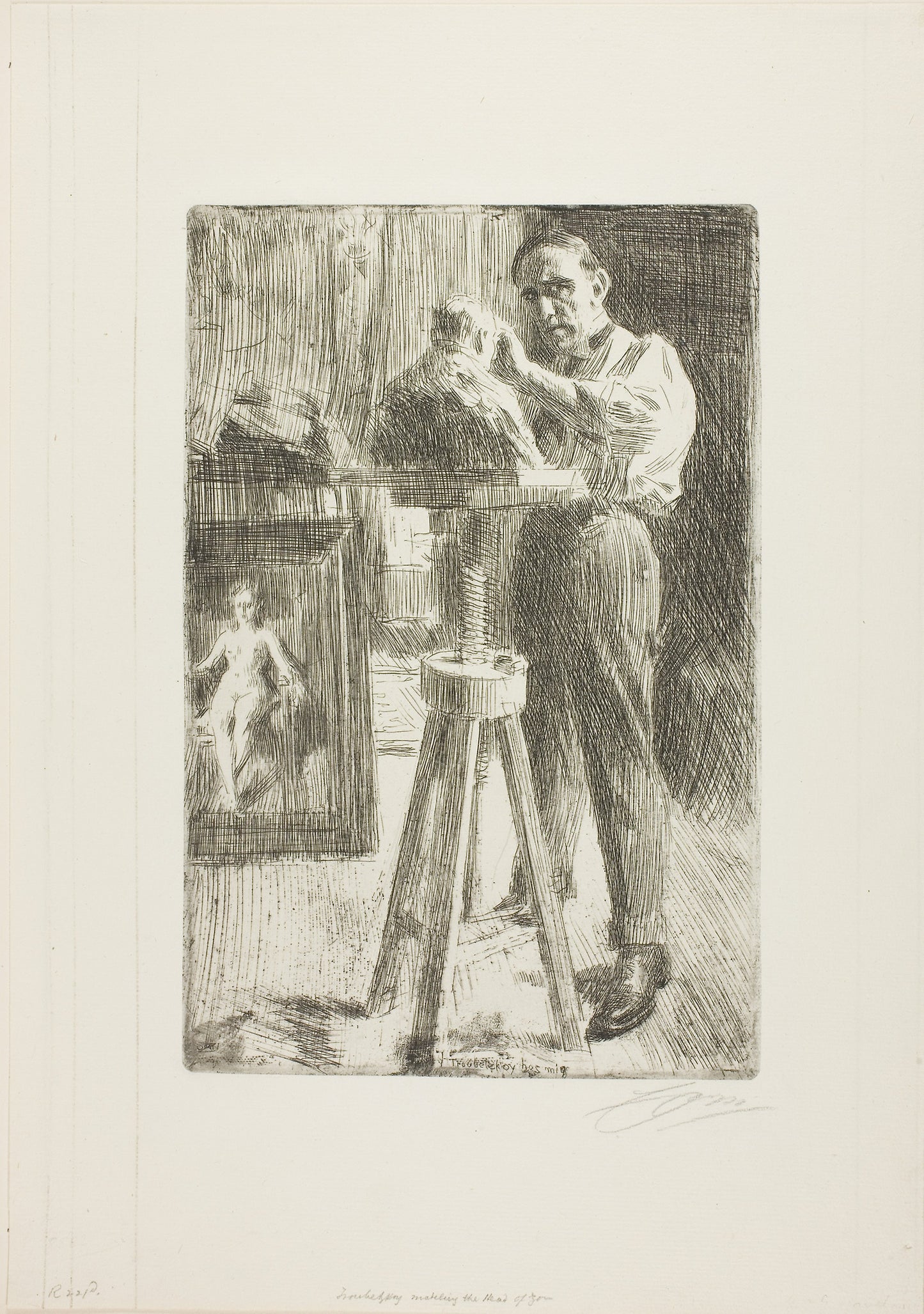 Prince Paul Troubetzkoy I (Whole length) - Anders Zorn, Poster Print Wall Art