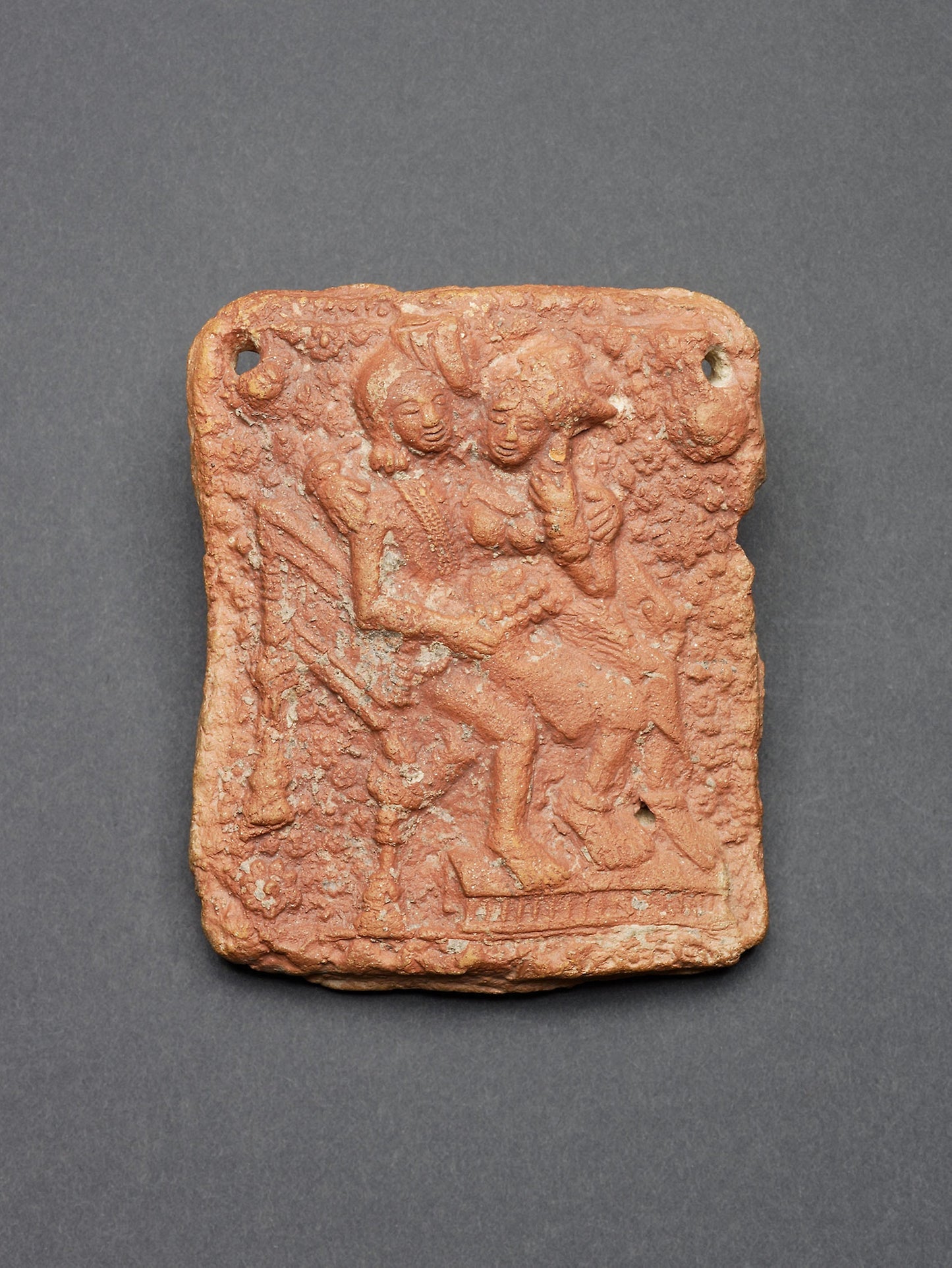 Amorous Couple (Mithuna) Seated in a Chair - India, Poster Print Wall Art
