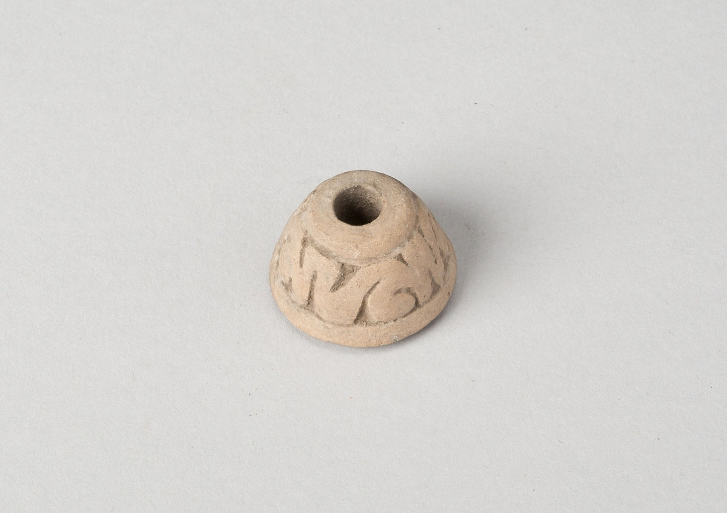 Ear Ornament or Spindle Whorl with Modeled Design - Aztec (Mexica), Poster Print Wall Art