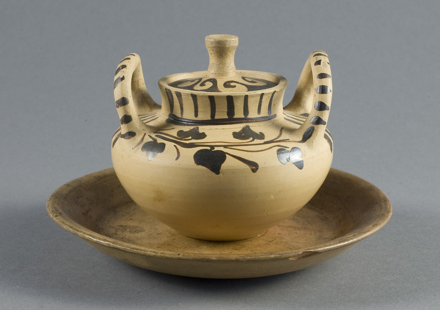 Miniature Pyxis (Container for Personal Objects) - Greek; made in Italy, probably Campania, Poster Print Wall Art