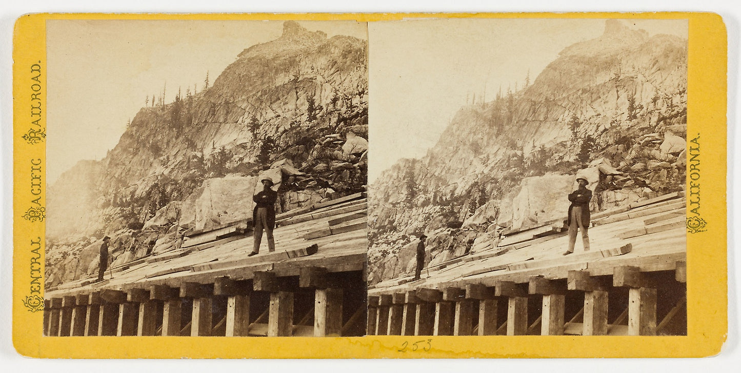 Central Pacific Railroad, California - Alfred A. Hart, Poster Print Wall Art
