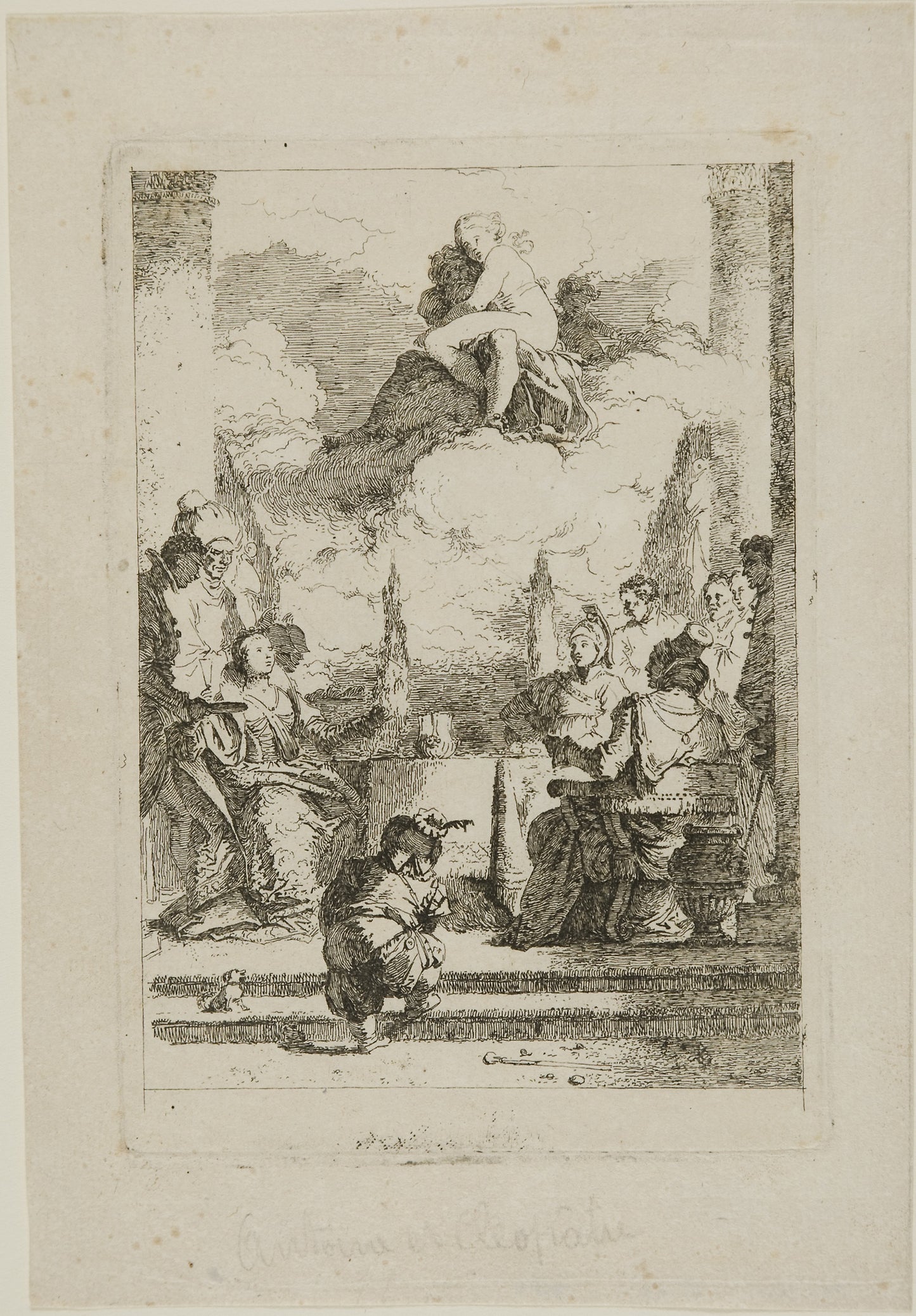 The Feast of Anthony and Cleopatra - Jean Honoré Fragonard (French, 1732-1806), Poster Print Wall Art