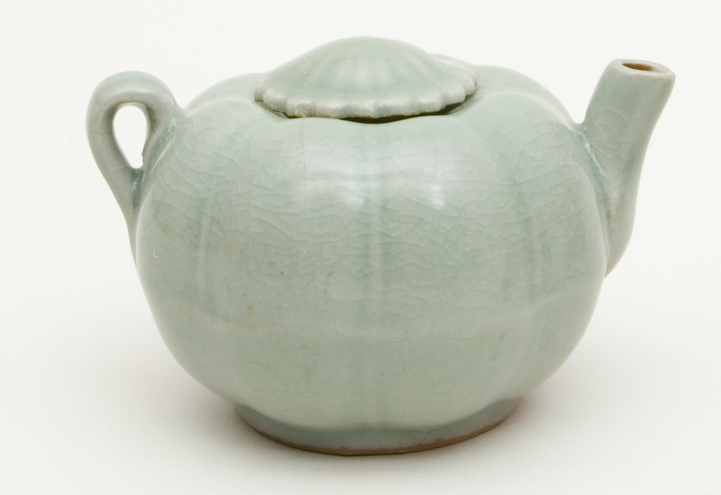 Melon-Shaped Ewer (Wine Pot) with Flower-Head/ Foliate Lid - China, Poster Print Wall Art