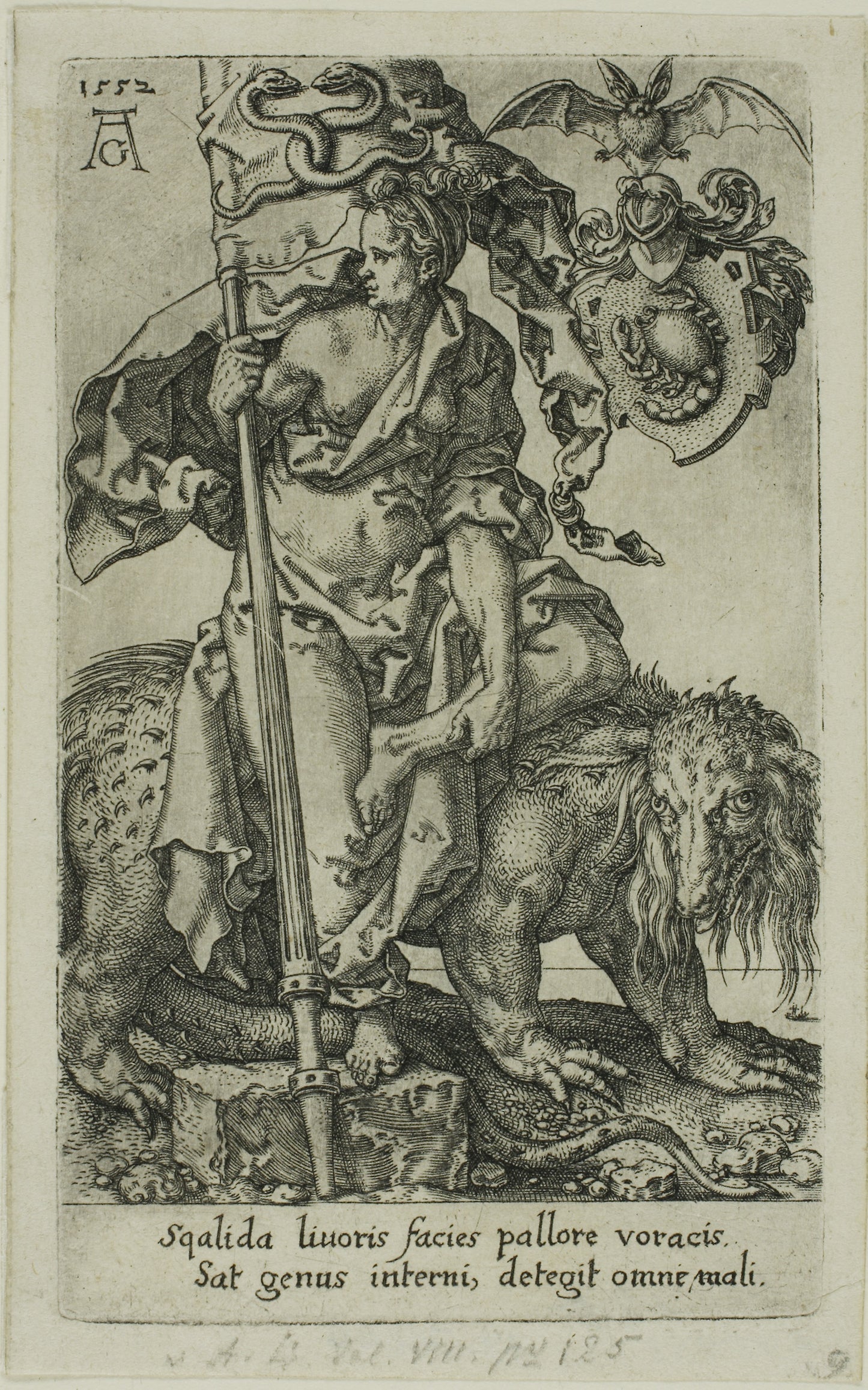 Envy, from the Vices - Heinrich Aldegrever, Poster Print Wall Art