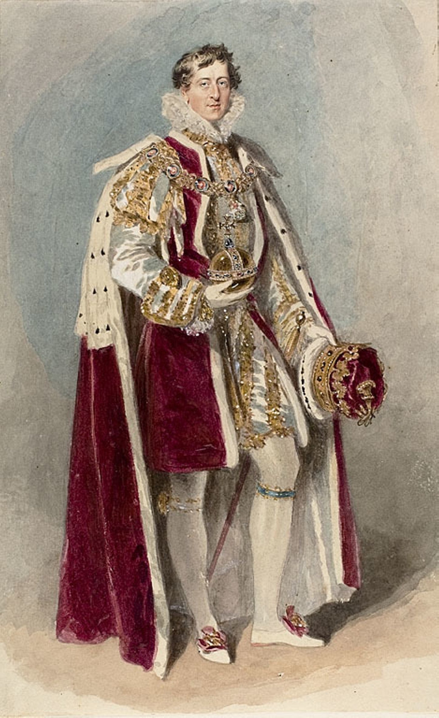 Duke of Devonshire Carrying the Orb - Marie J. Naylor (English, active 1883-1904), Poster Print Wall Art