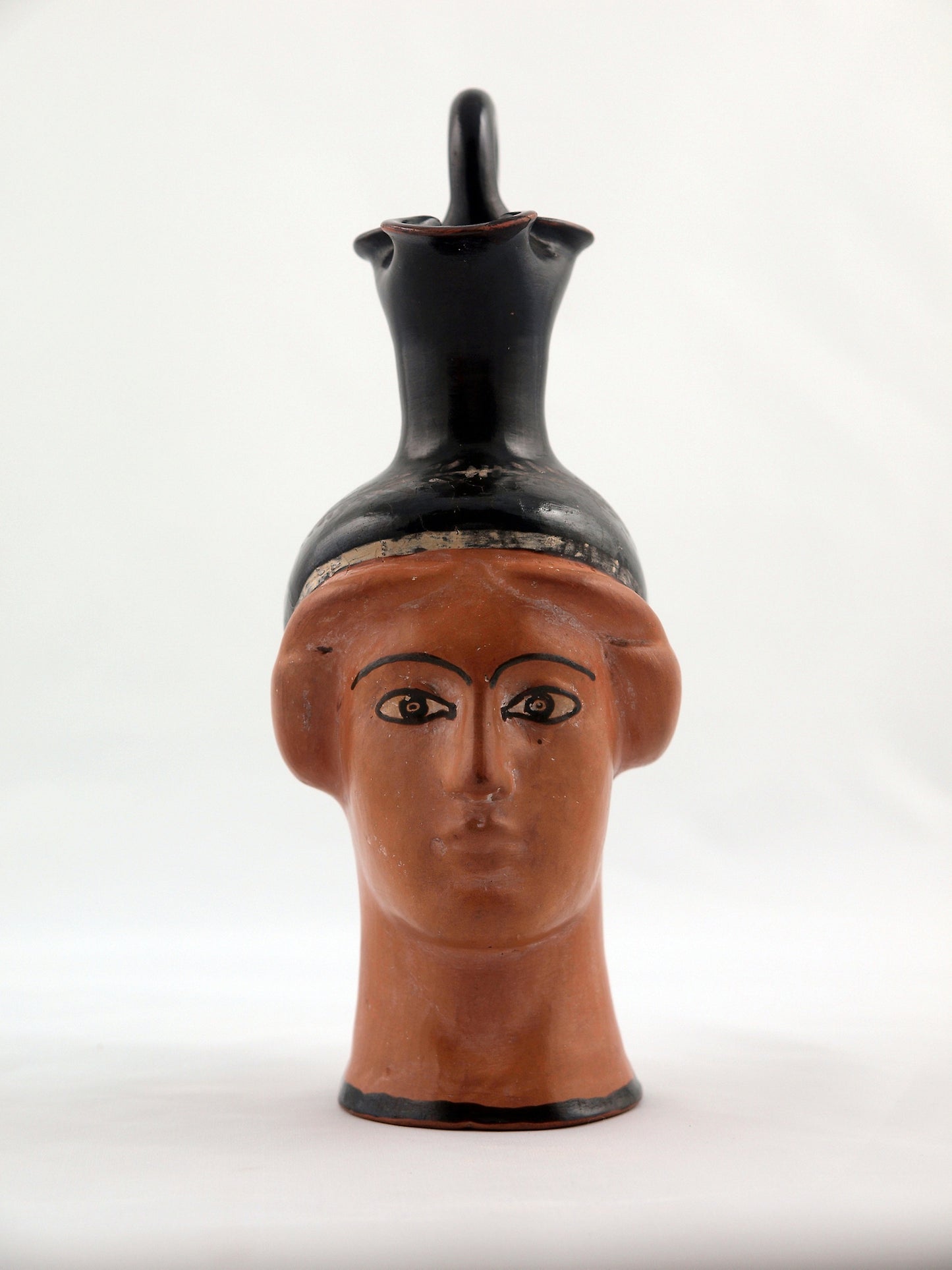 Oinochoe (Pitcher) in the Shape of a Female Head - Greek; Athens, Poster Print Wall Art