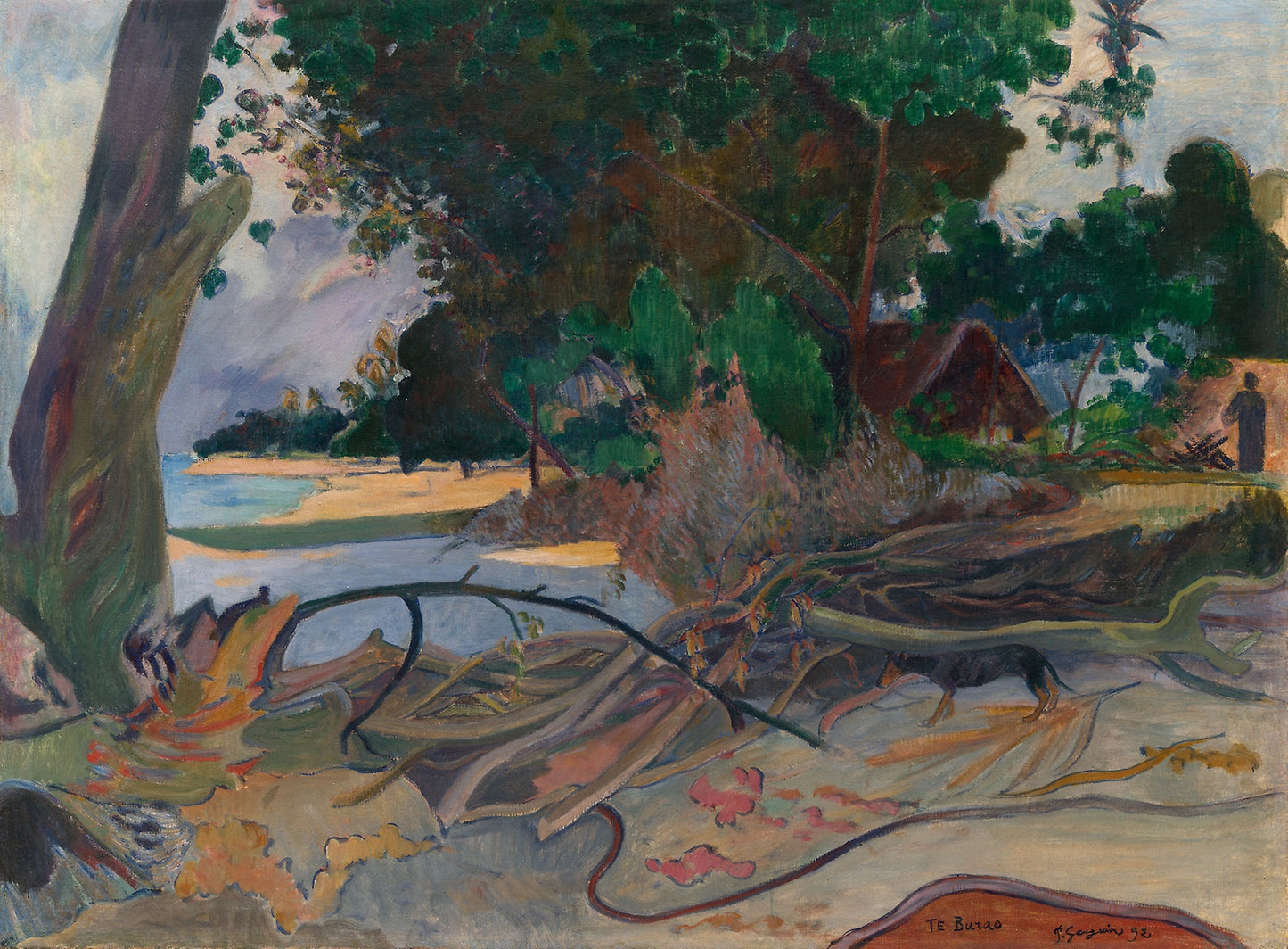 Te burao (The Hibiscus Tree): Paul Gauguin,16x12"(A3) Poster