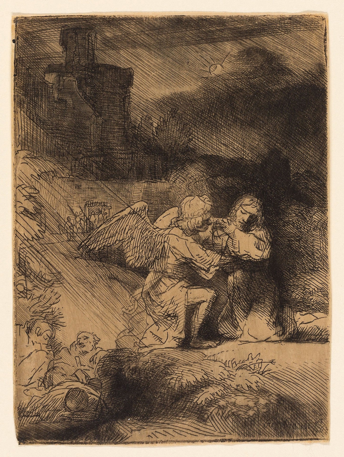 The Agony in the Garden - Rembrandt van Rijn, Poster Print Wall Art