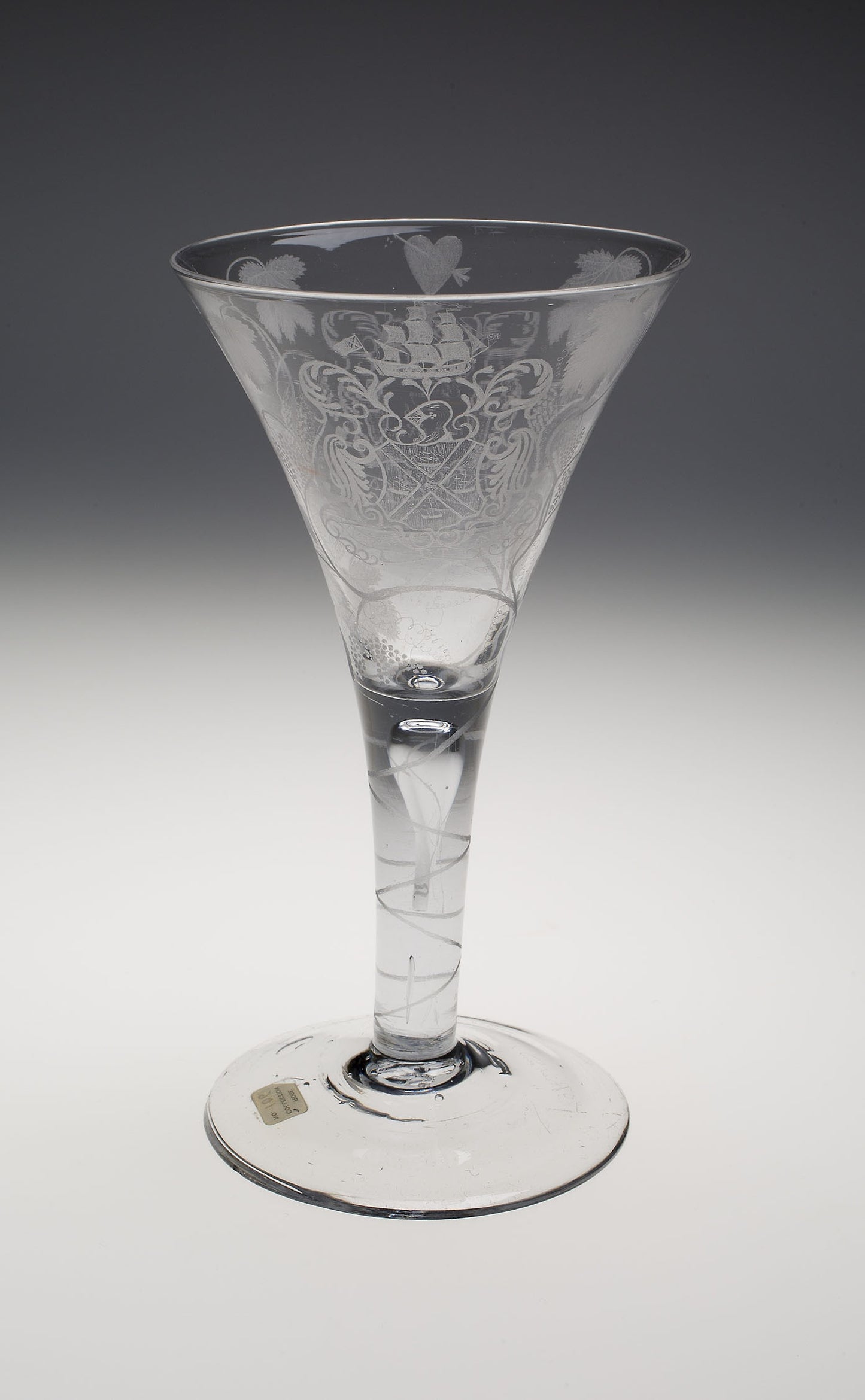Trumpet Wine Glass - England, Poster Print Wall Art