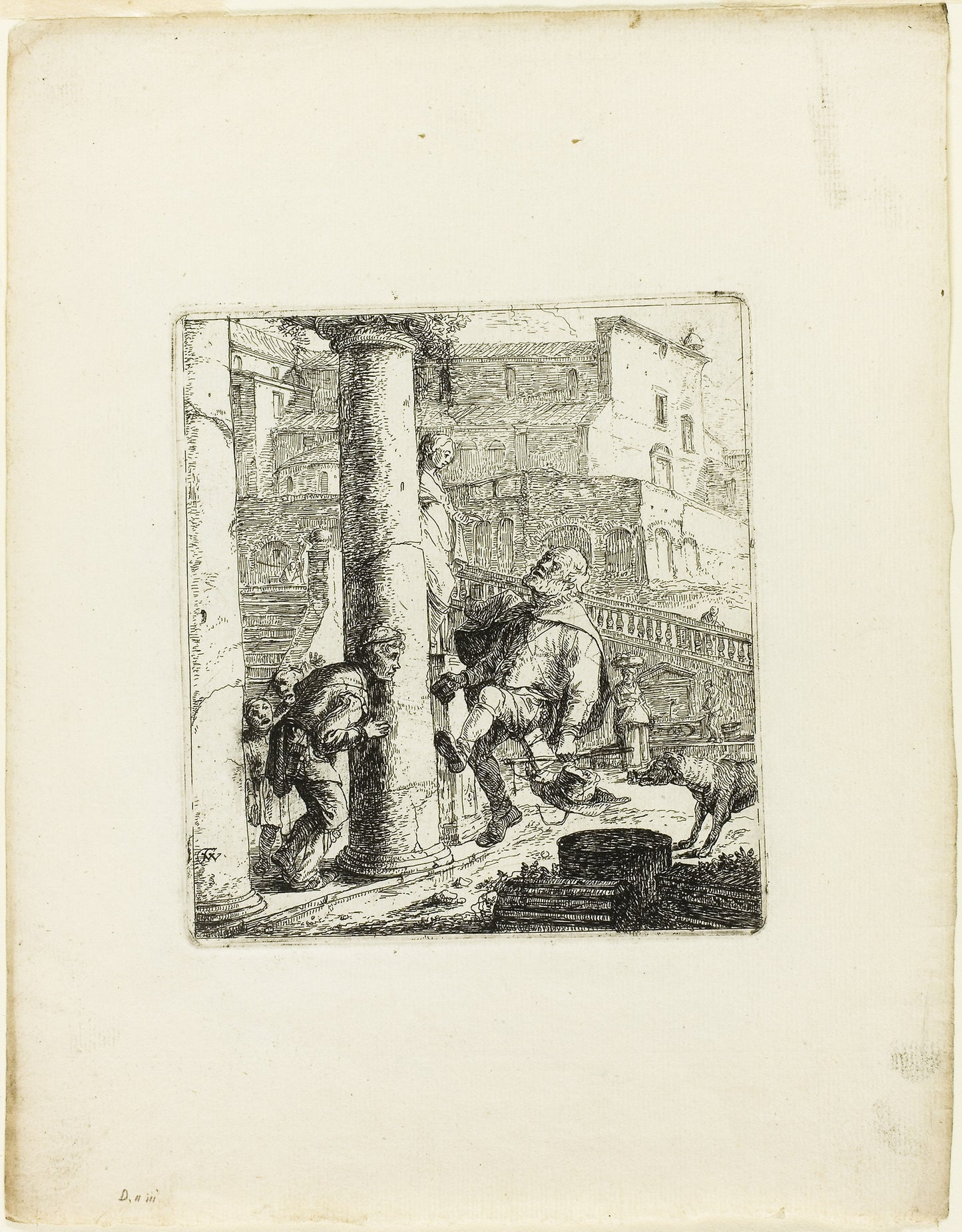 The Blind Beggar Tricked - Lazarillo - Thomas Wyck, Poster Print Wall Art