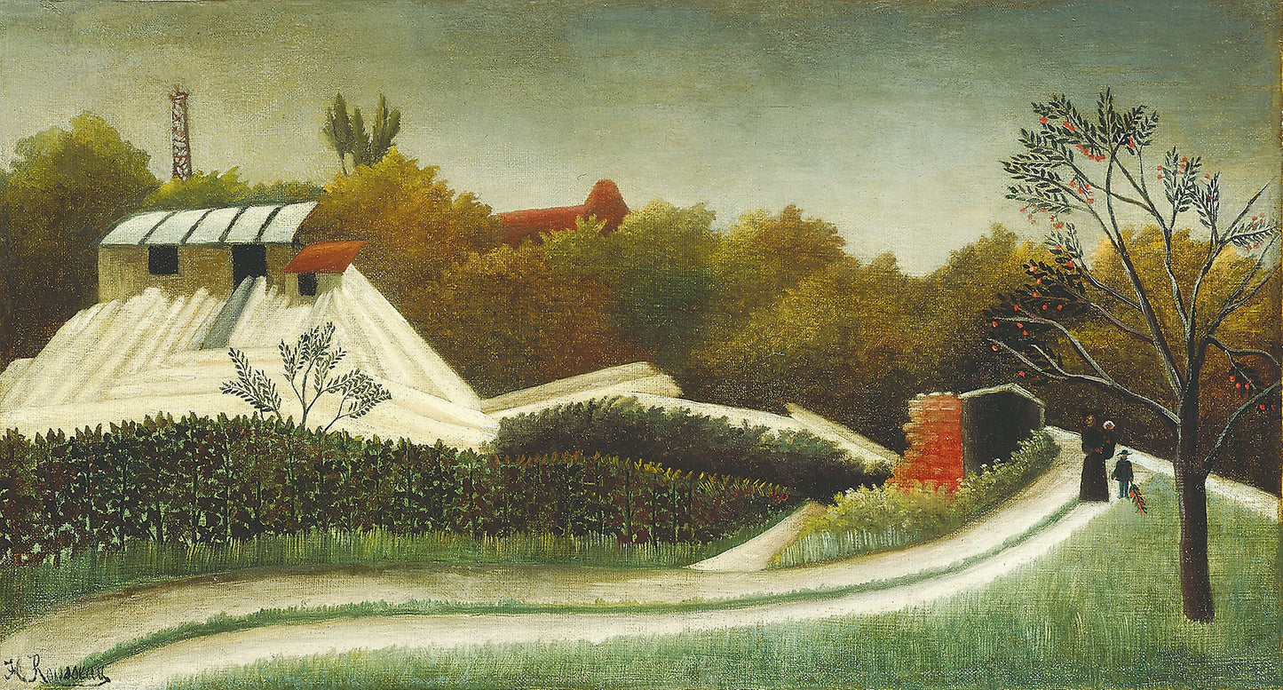 Sawmill, Outskirts of Paris - Henri Rousseau, Poster Print Wall Art