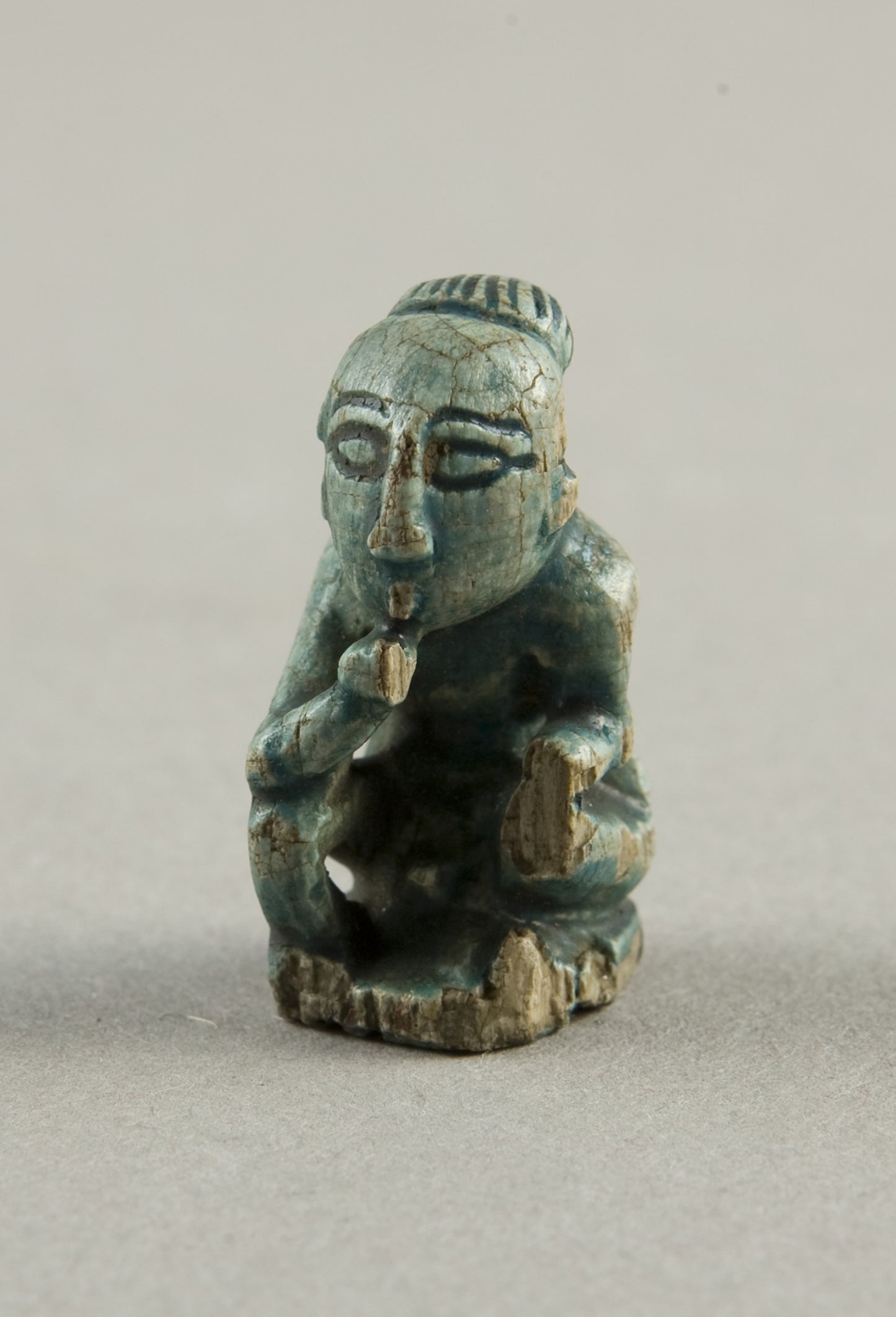 Amulet of the God Harpocrates (Squatting) - Egyptian, Poster Print Wall Art