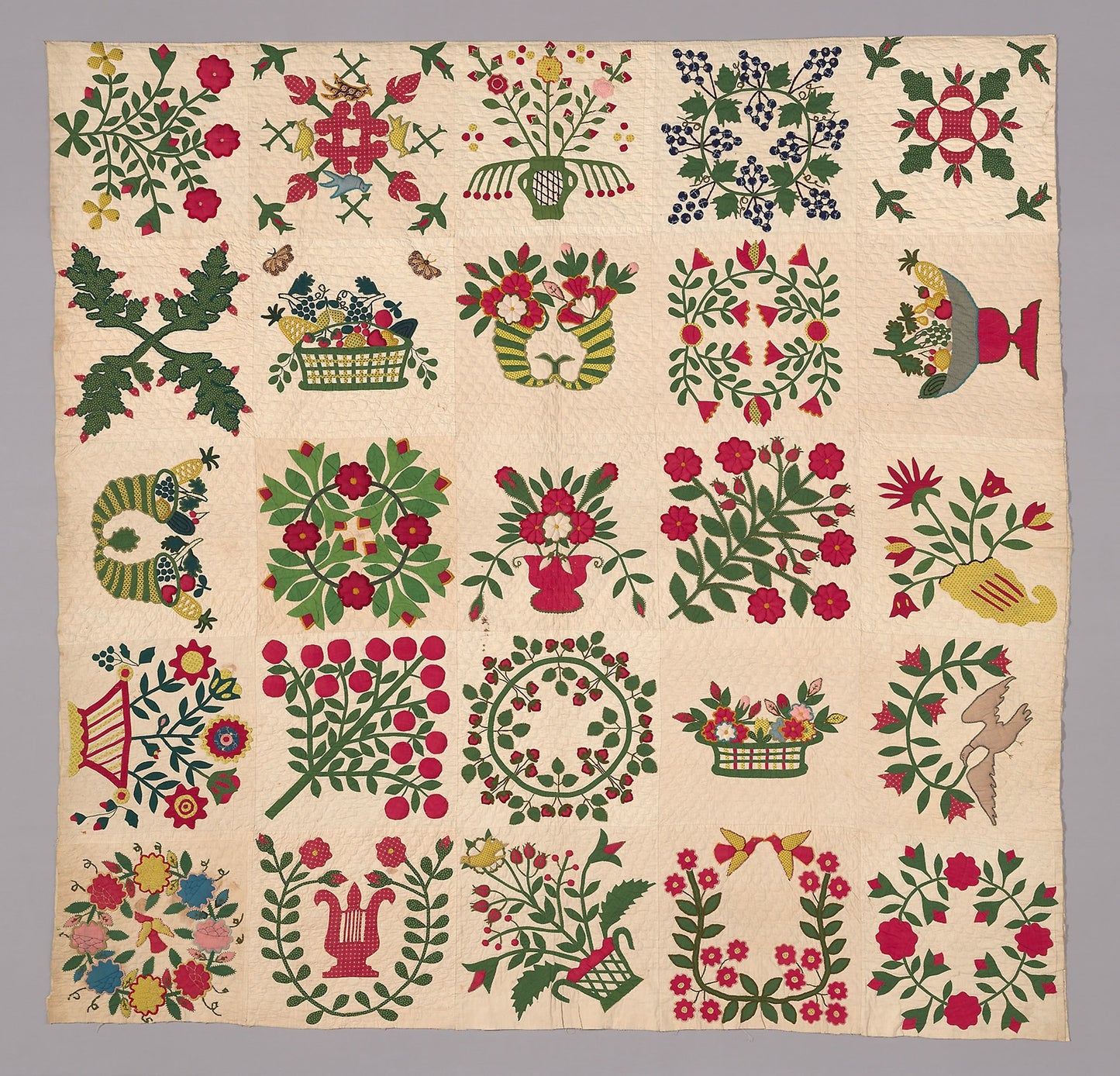 Bedcover (Album Quilt) - United States, Poster Print Wall Art