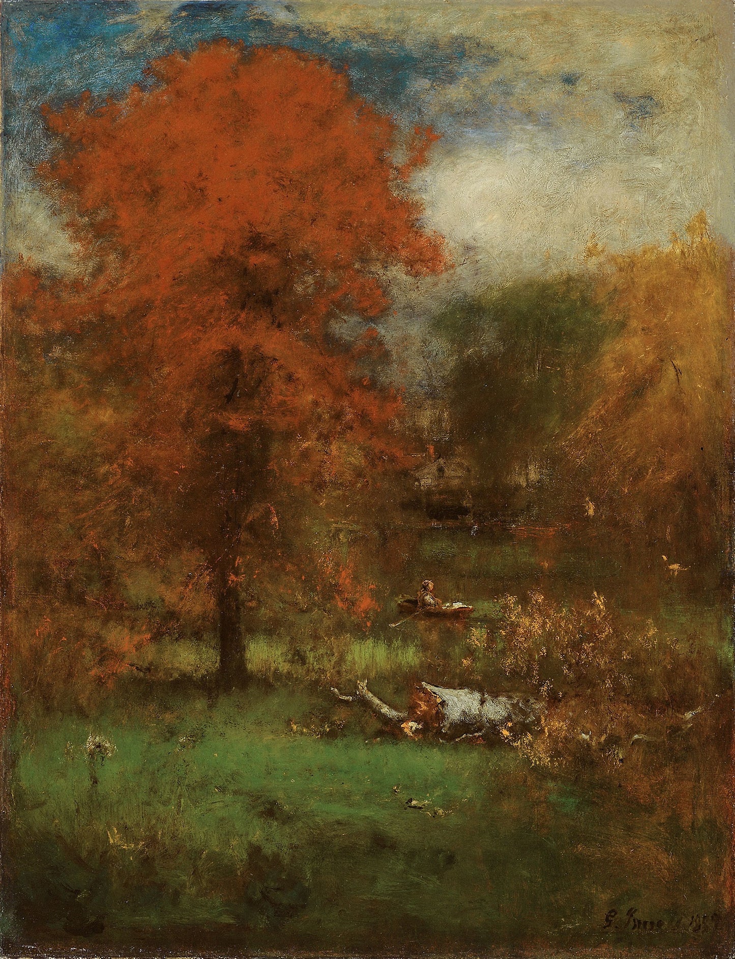 The Mill Pond - George Inness, Poster Print Wall Art