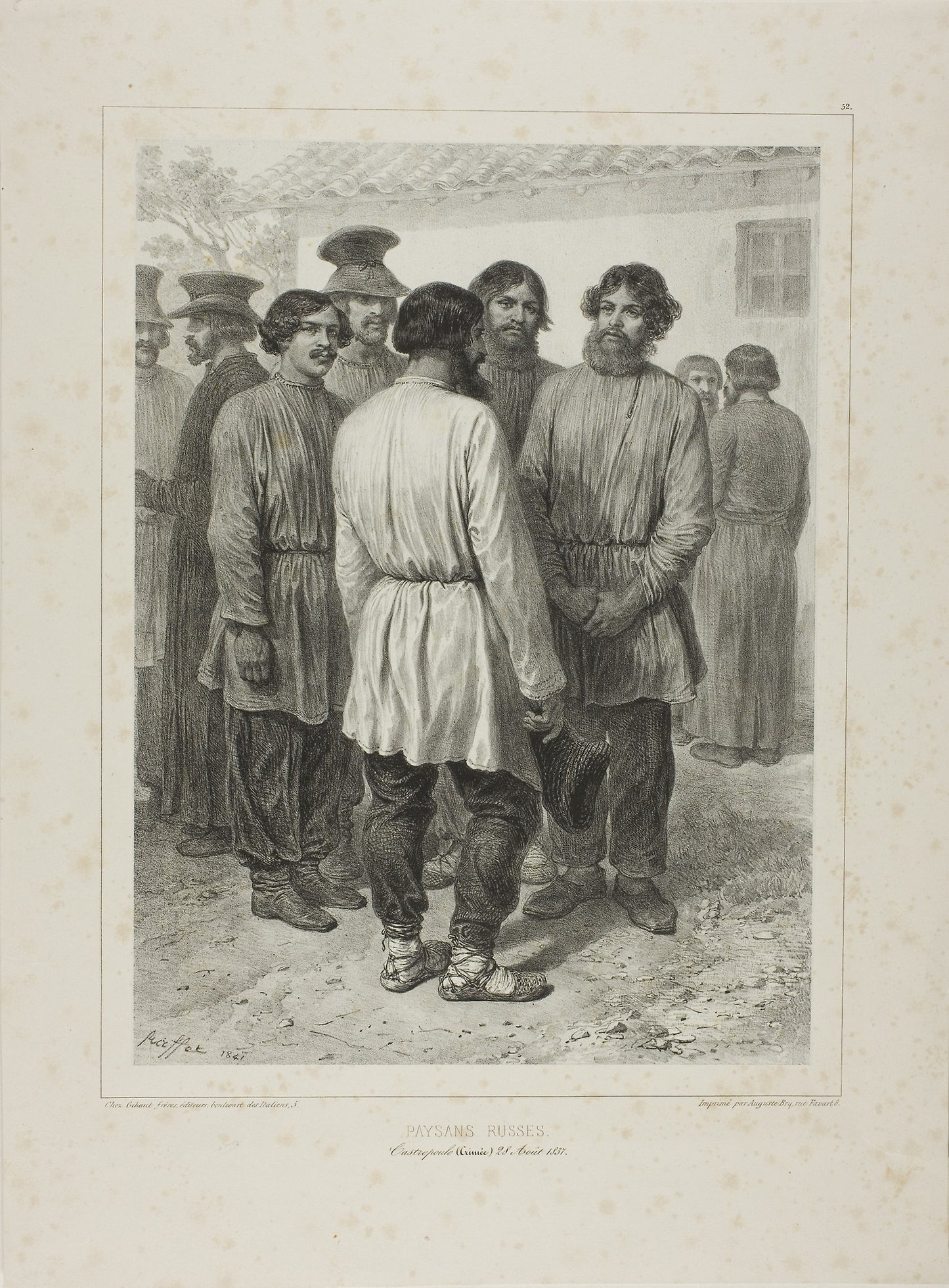 Russian Peasants - Denis Auguste Marie Raffet (French, 1804-1860), Poster Print Wall Art
