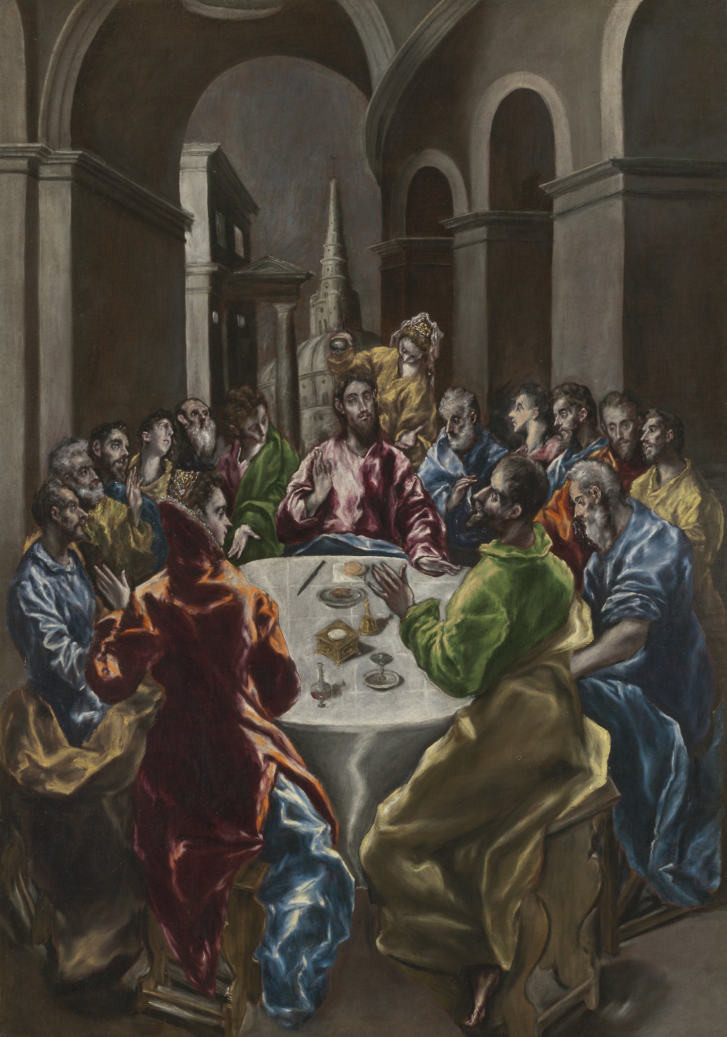 The Feast in the House of Simon: El Greco (Domenikos Theotokopoulos), Poster Print Wall Art