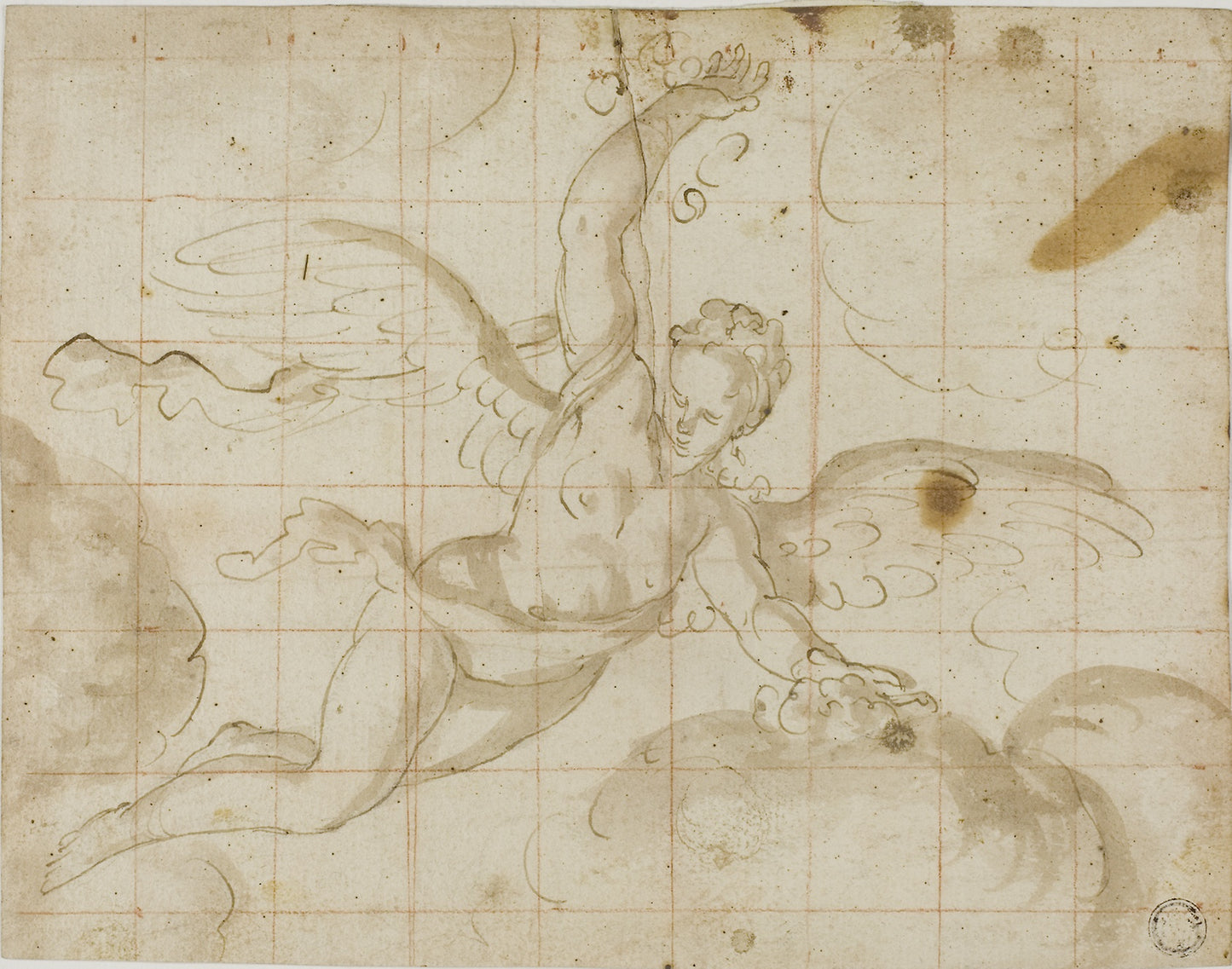 Iris - Circle of Domenico Piola (Italian, 1627-1703), Poster Print Wall Art