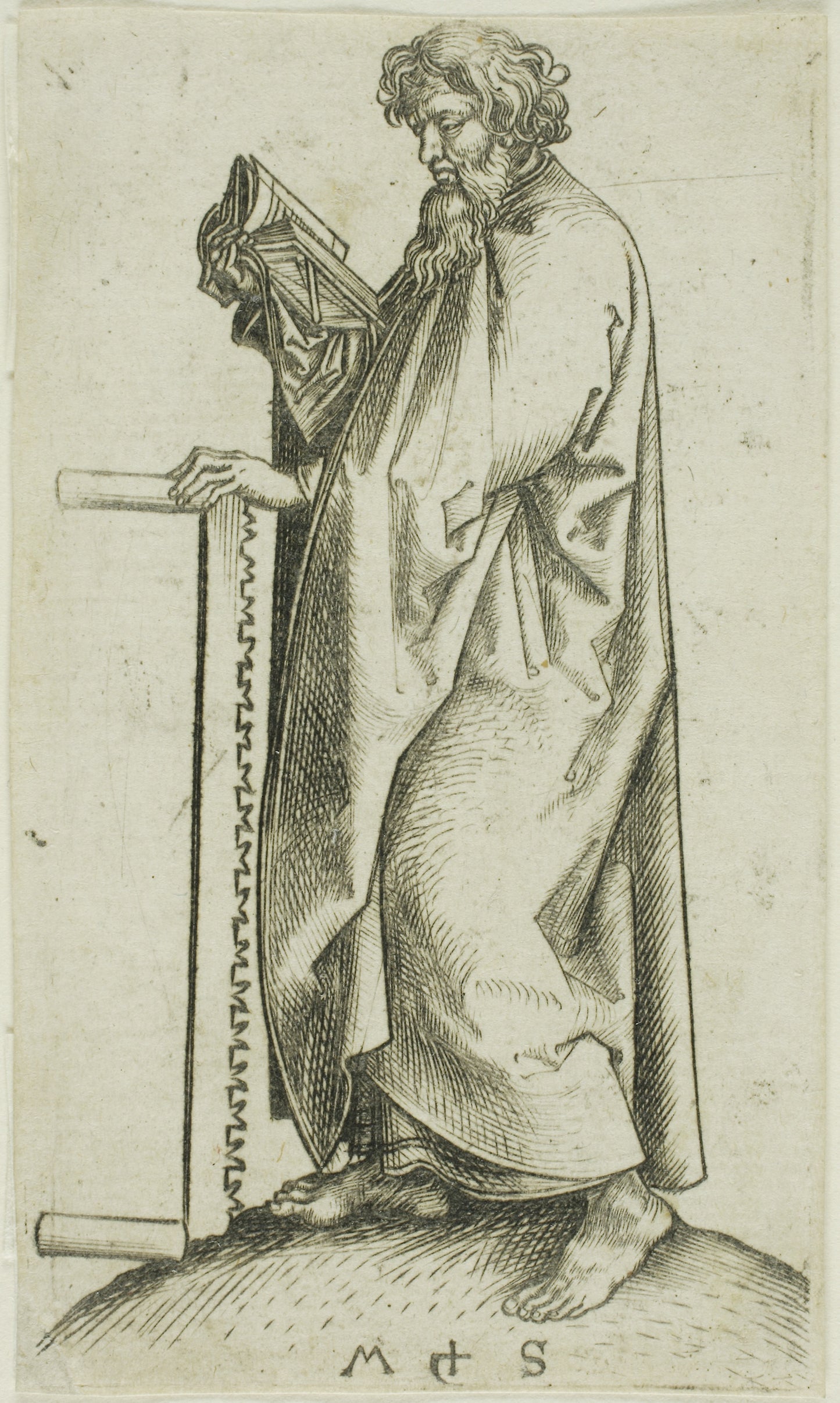 St. Simon, from Apostles - Martin Schongauer, Poster Print Wall Art