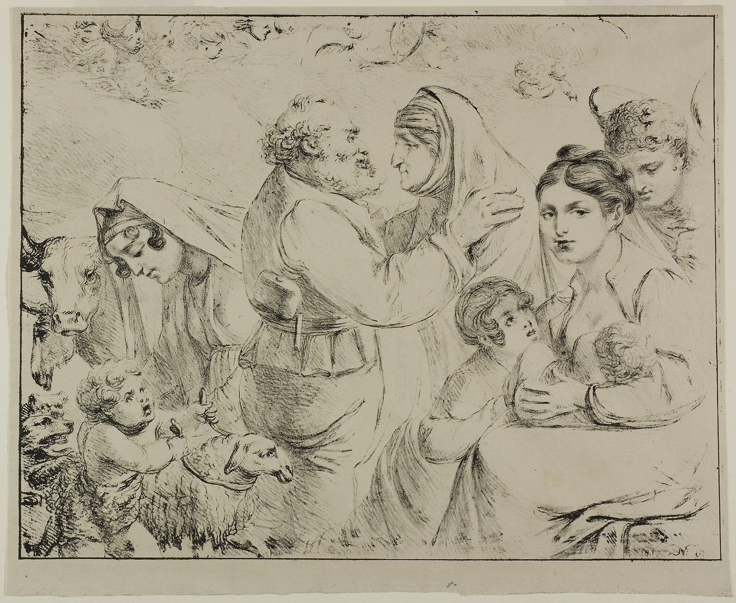 Allegory of Maternal Felicity - Dominique-Vivant Denon, Poster Print Wall Art