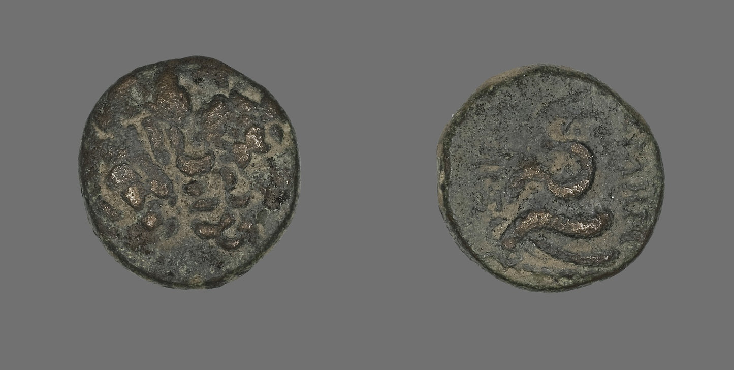 Coin Depicting the God Asklepios (?) - Greek, Poster Print Wall Art