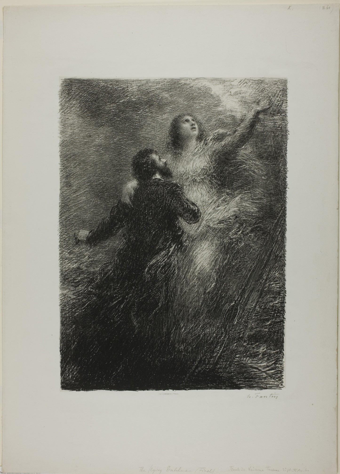 Finale of the Flying Dutchman, second plate - Henri Fantin-Latour, Poster Print Wall Art