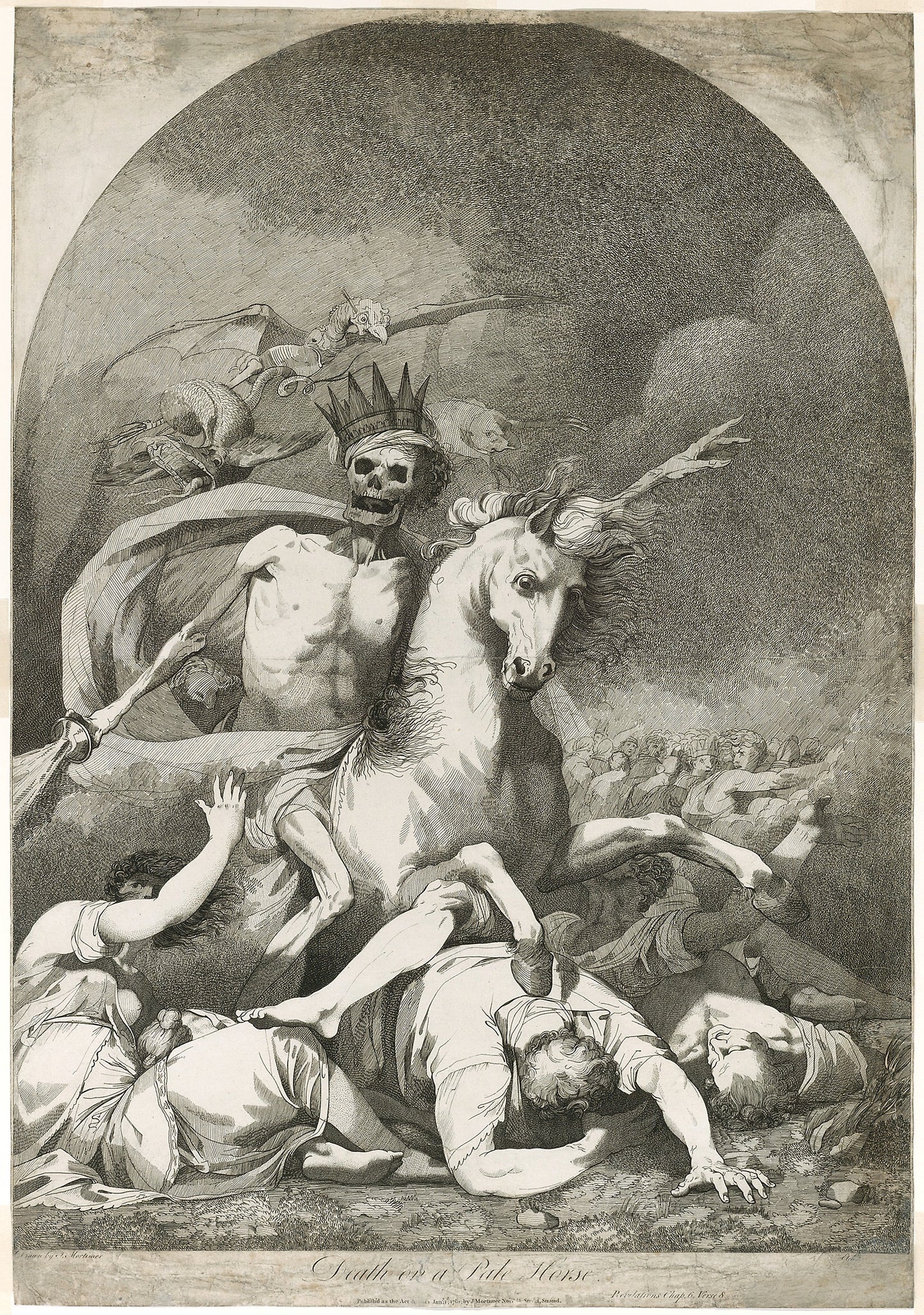Death on a Pale Horse - Joseph Haynes (English, 1760-1829), Poster Print Wall Art