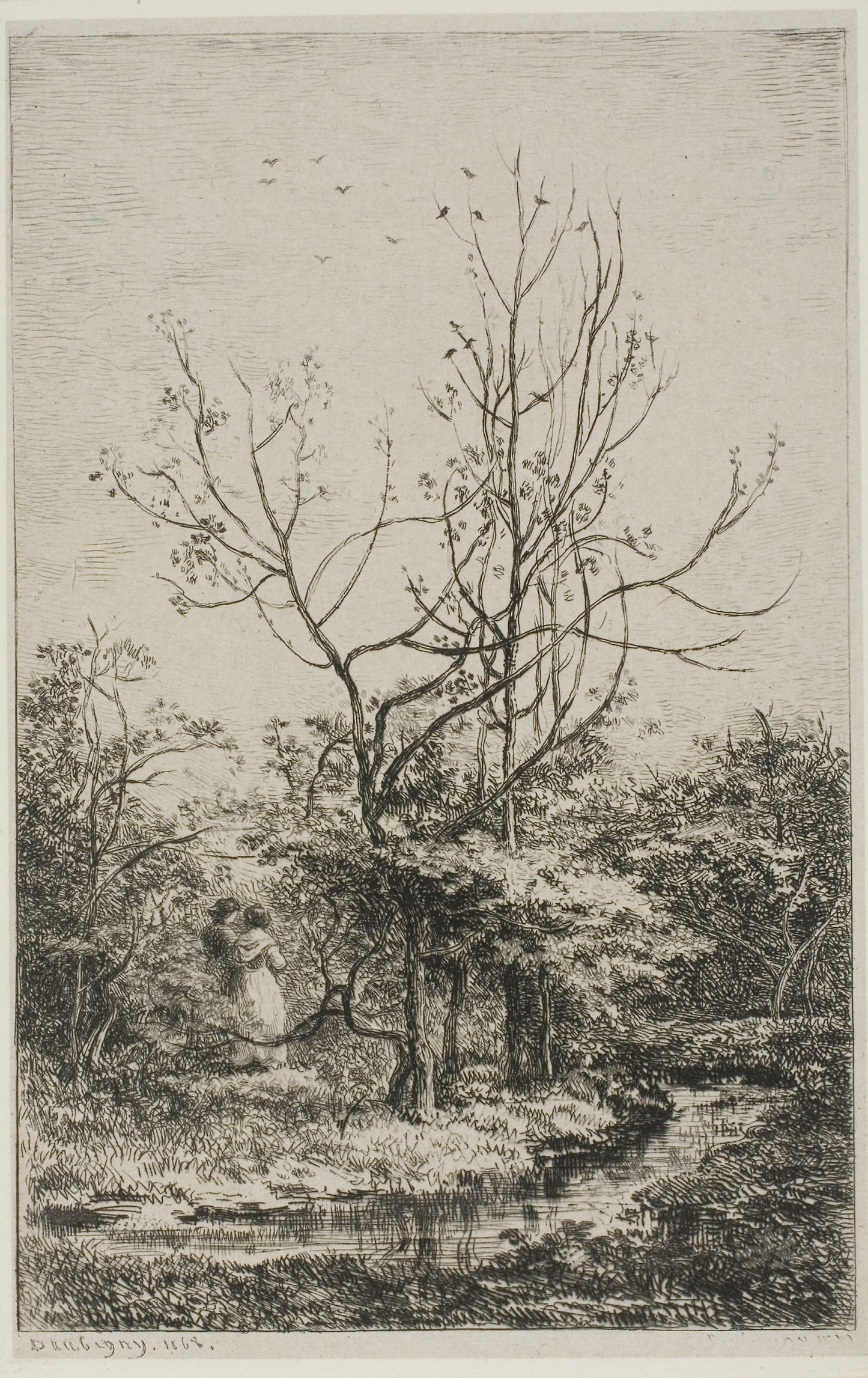 The Orchard - Charles François Daubigny, Poster Print Wall Art