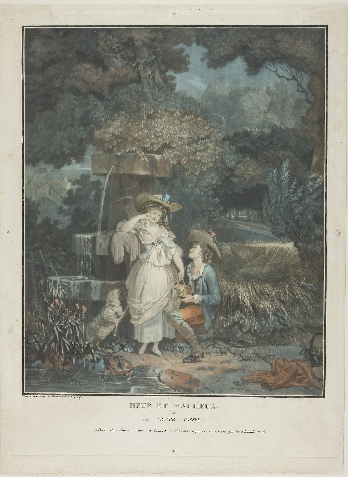 Heur et Malheur - Philibert Louis Debucourt, Poster Print Wall Art
