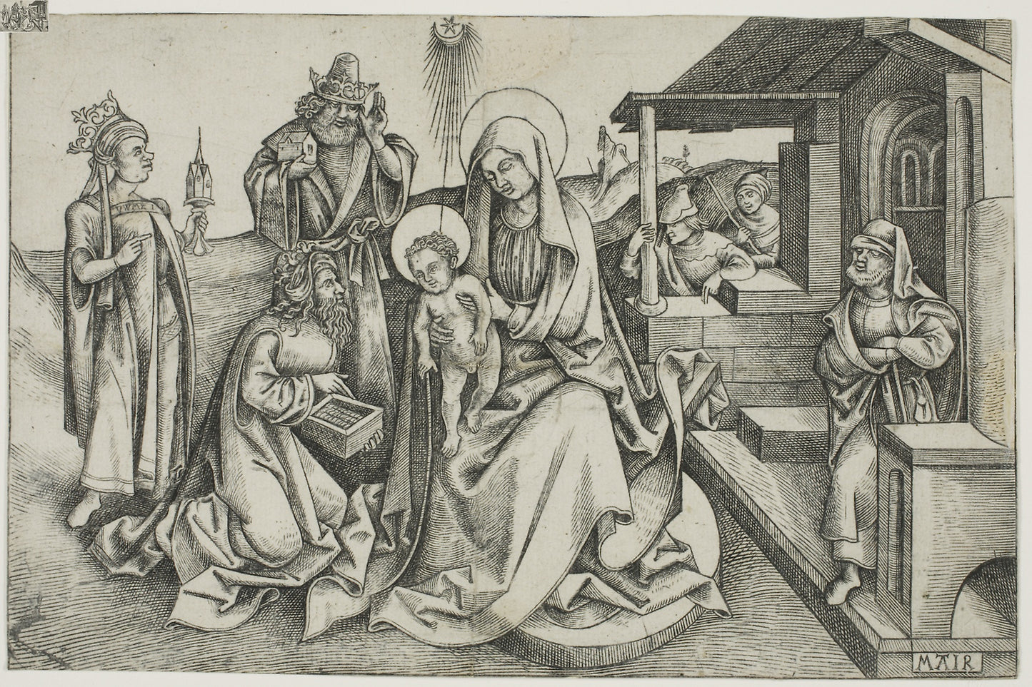 Adoration of the Magi - Nicolaus Alexander Mair von Landshut, Poster Print Wall Art