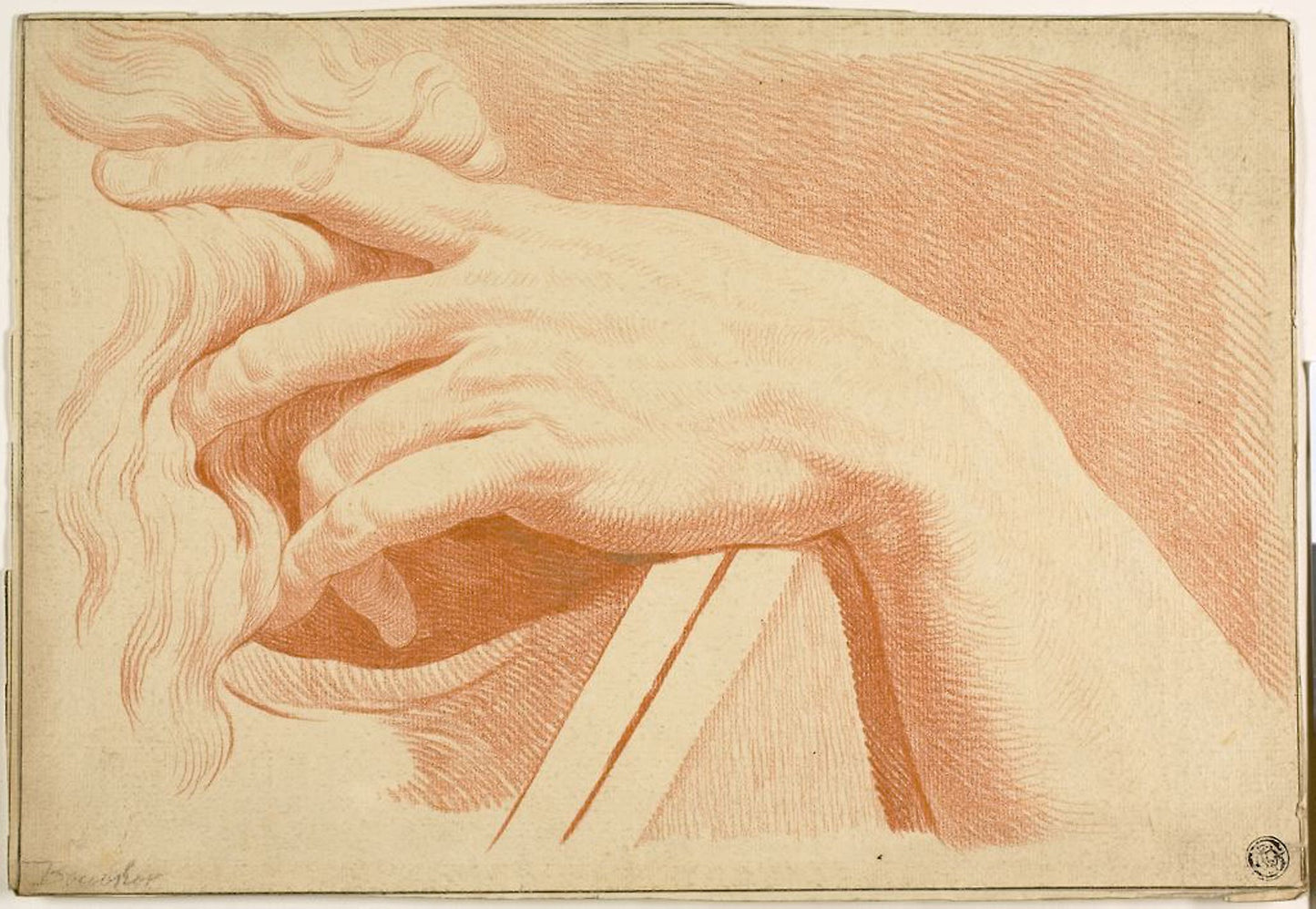 Left Hand of Moses: After Michelangelo Buonarroti,16x12"(A3) Poster