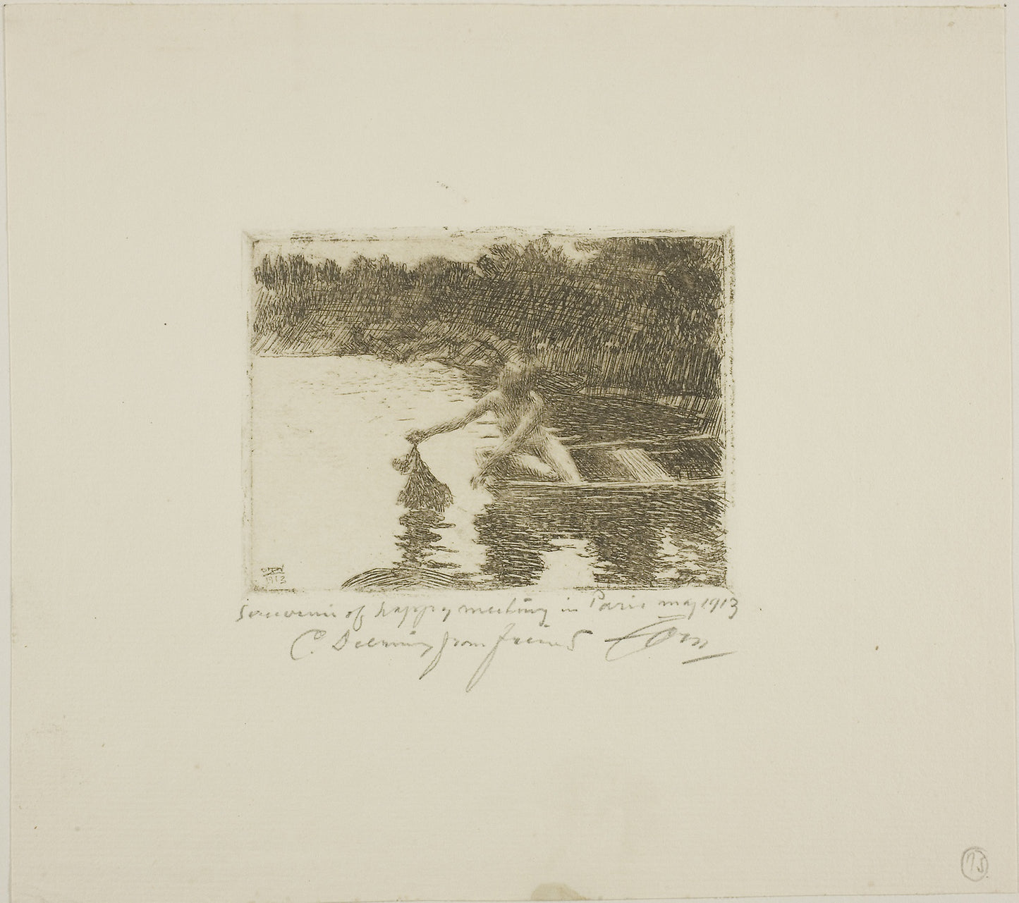 Eka - Anders Zorn, Poster Print Wall Art