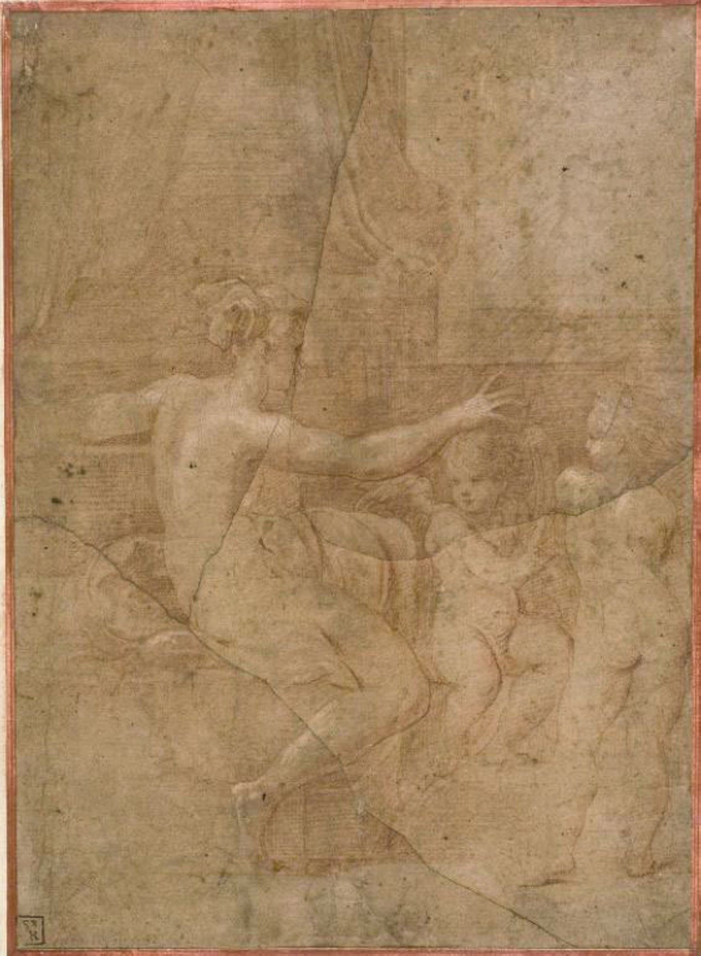 Venus with Cupid and Putto - Attributed to Parmigianino, Poster Print Wall Art