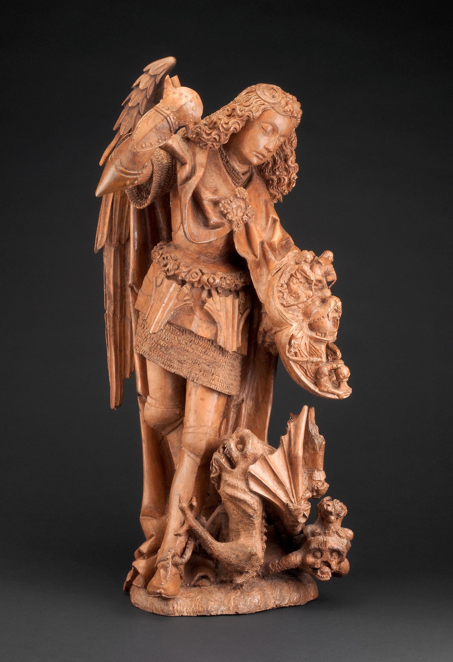 Saint Michael and the Devil: Spanish, Poster Print Wall Art