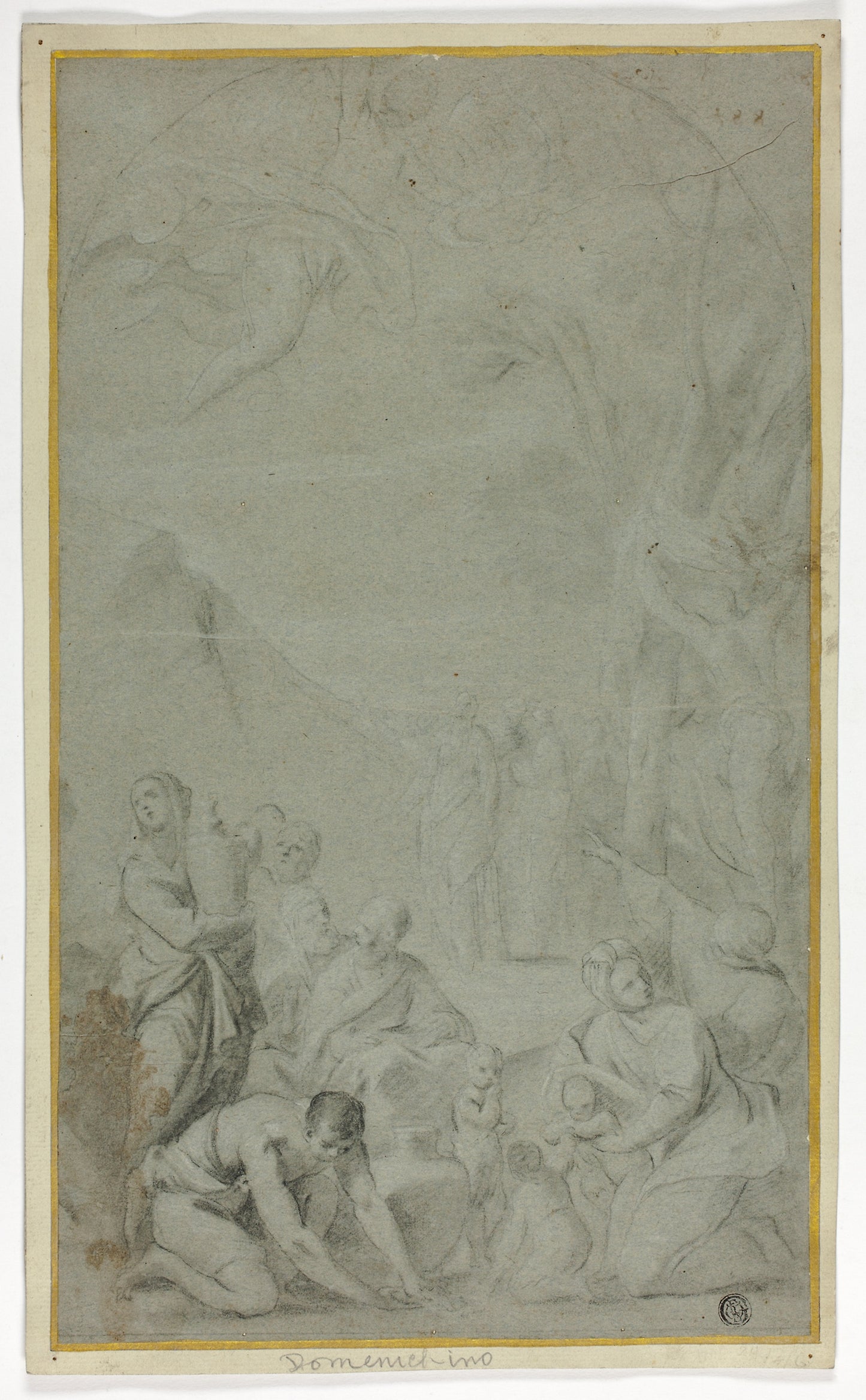 Israelites Gathering Manna - Follower of Francesco Monti, Poster Print Wall Art