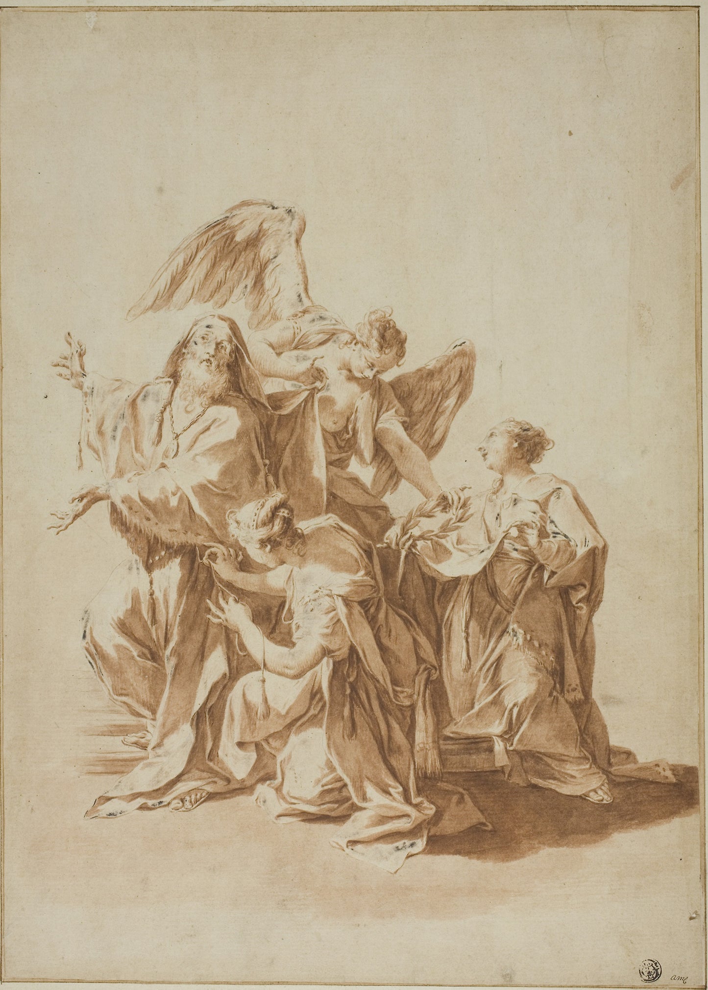 Epitaph of Charles Sackville - After Giovanni Battista Pittoni, the younger, Poster Print Wall Art
