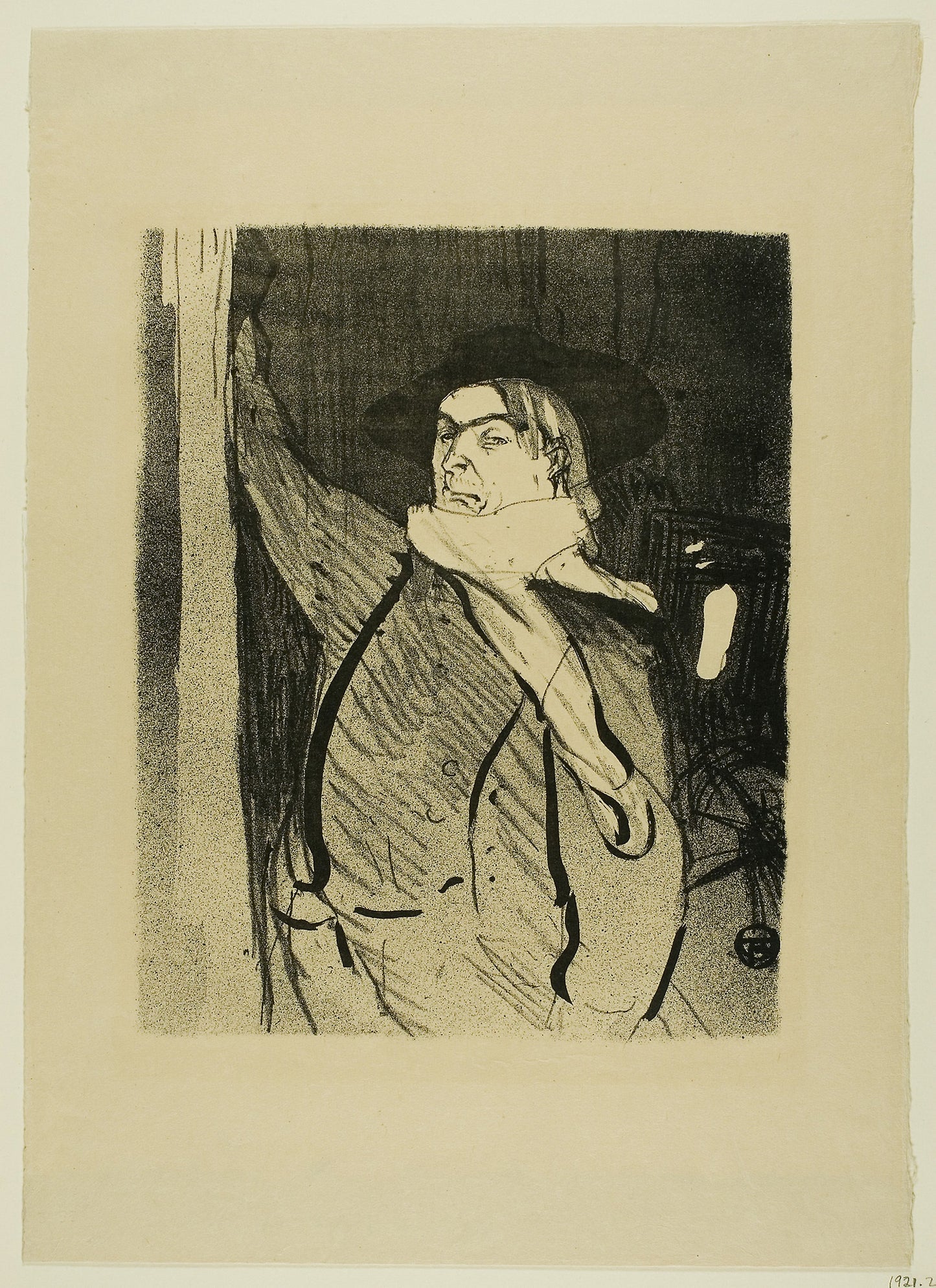 Aristide Bruant, from Le Café-Concert - Henri de Toulouse-Lautrec (French, 1864-1901), Poster Print Wall Art