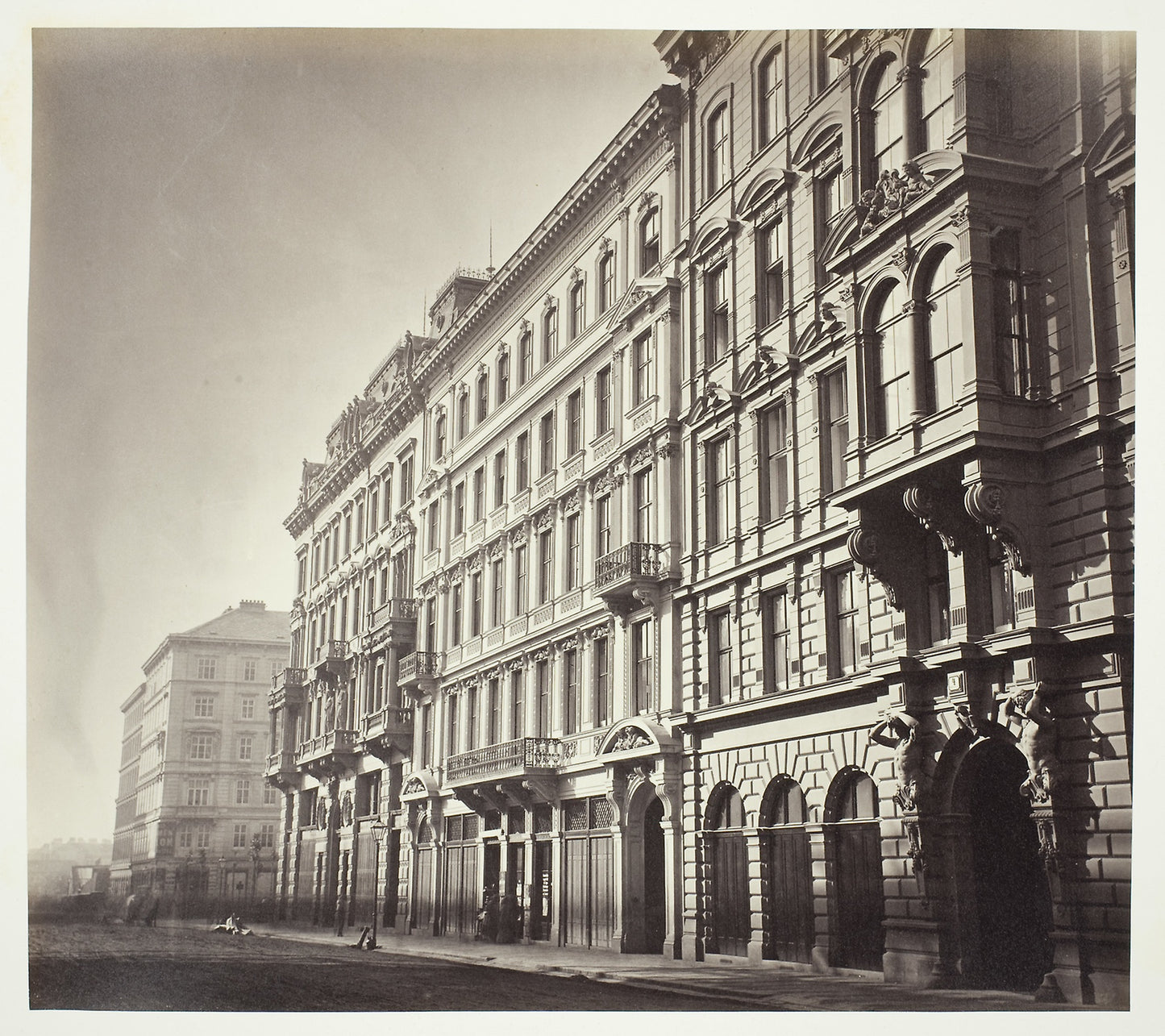 Operngasse No. 6, Zinshaus des Herrn M. Faber - Artist unknown , Poster Print Wall Art