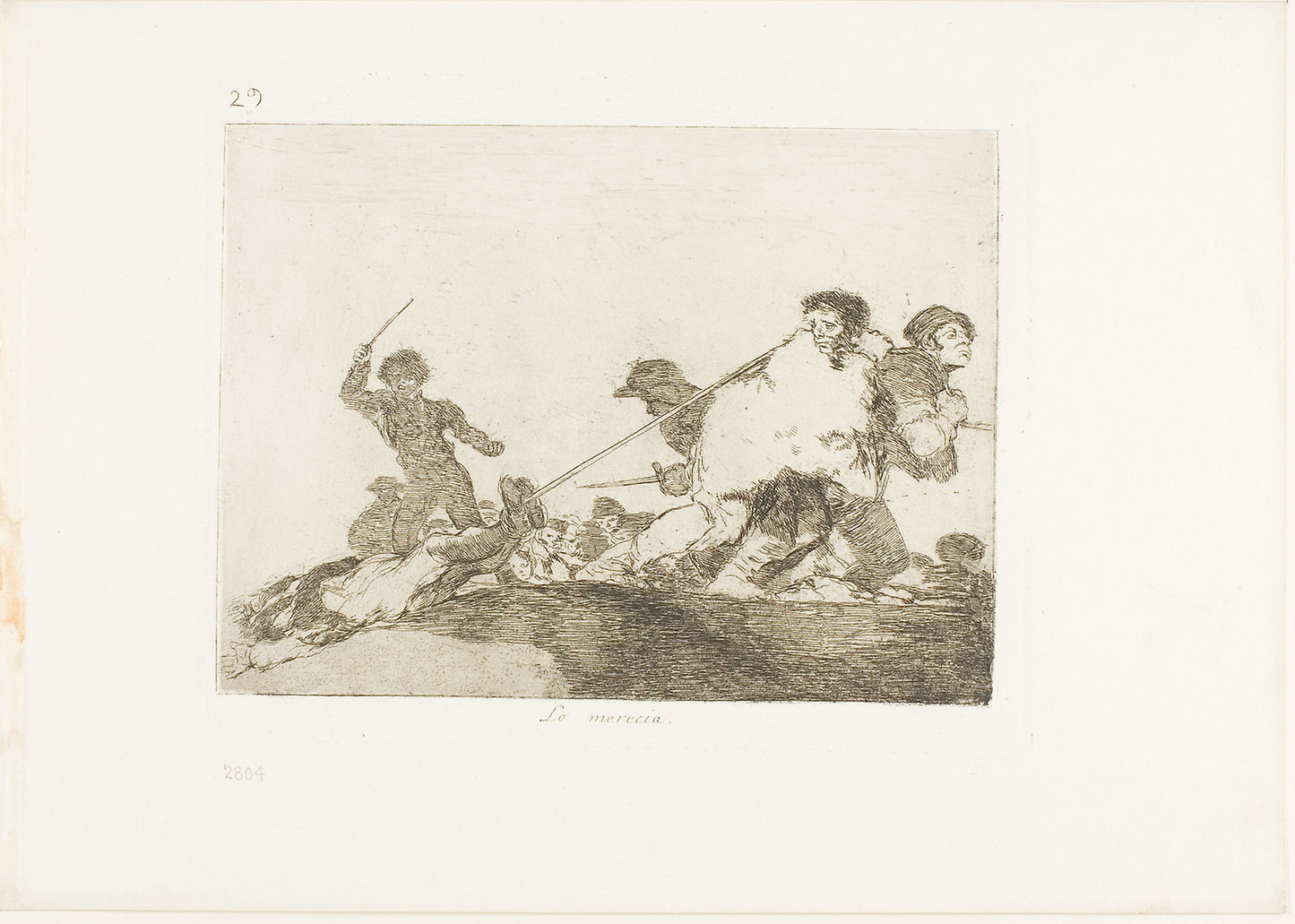 He deserved it, plate 29 from The Disasters of War - Francisco José de Goya y Lucientes, Poster Print Wall Art
