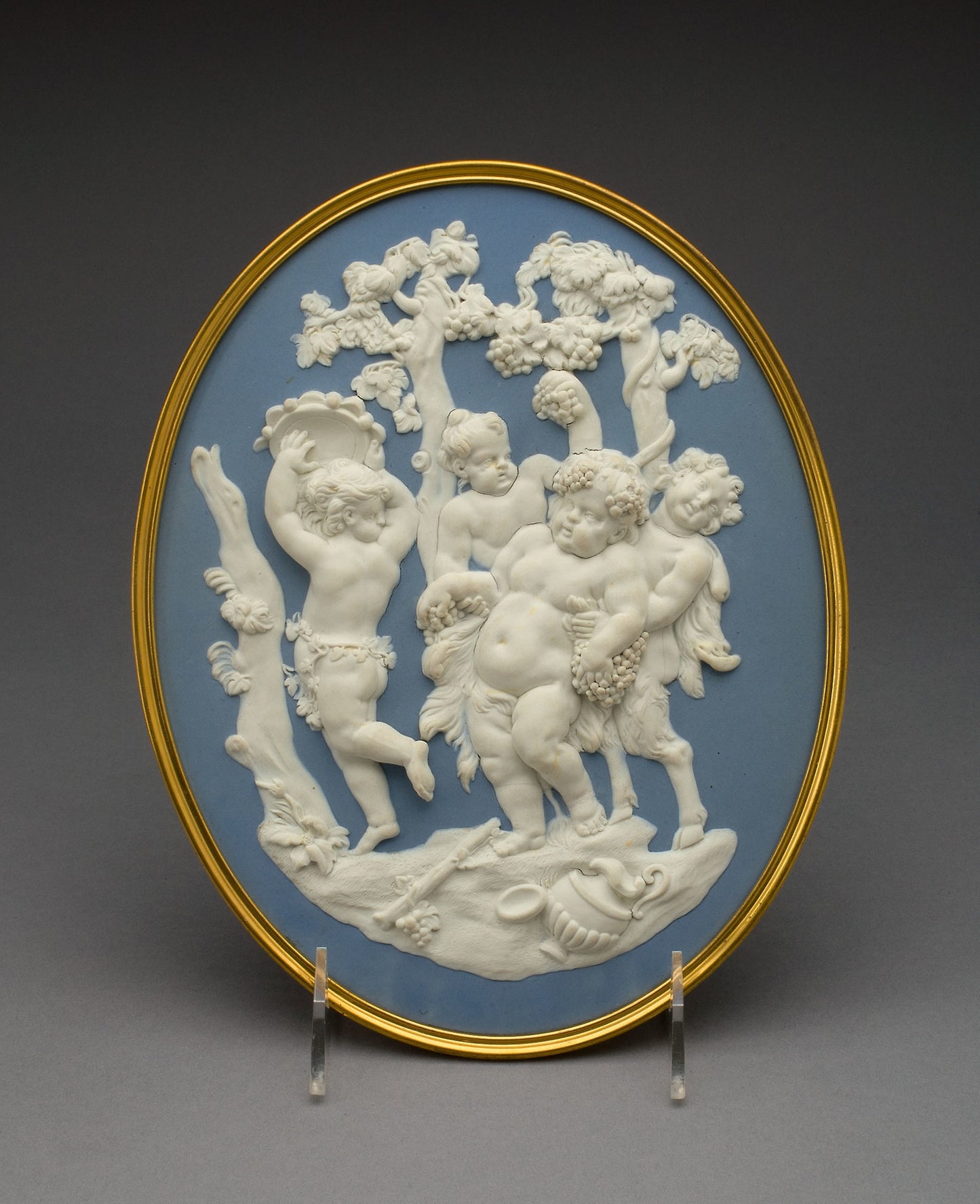 Plaque with Bacchus, Fauns, and Silenus - Wedgwood Manufactory, Poster Print Wall Art