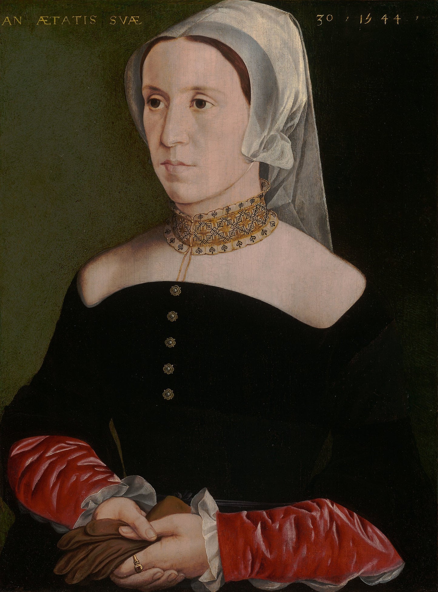 Portrait of a Woman - Flemish (Antwerp?), Poster Print Wall Art