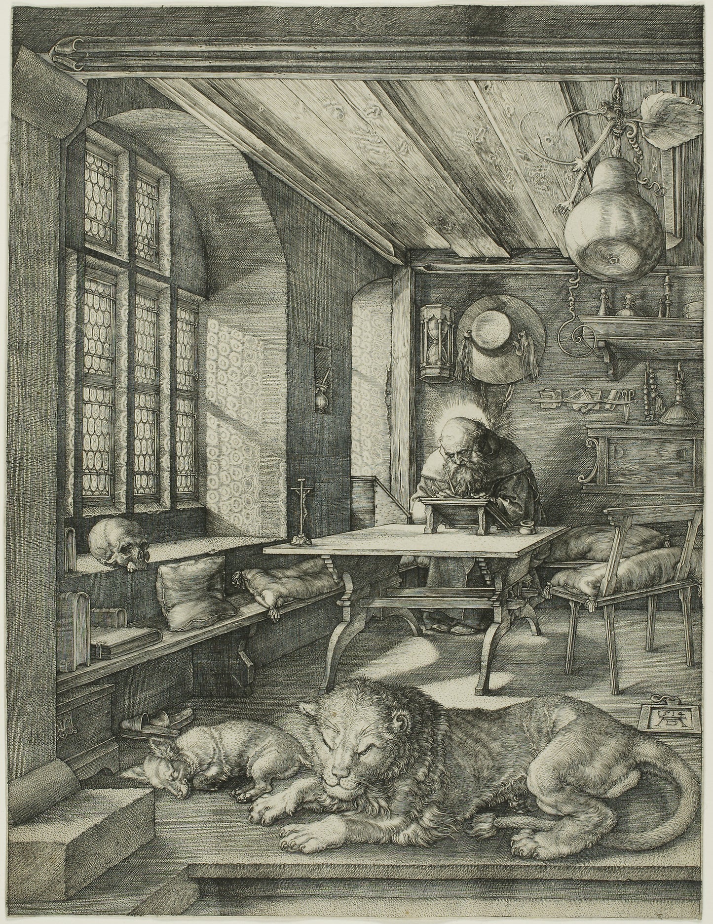 St. Jerome in His Study - Albrecht Dürer, Poster Print Wall Art
