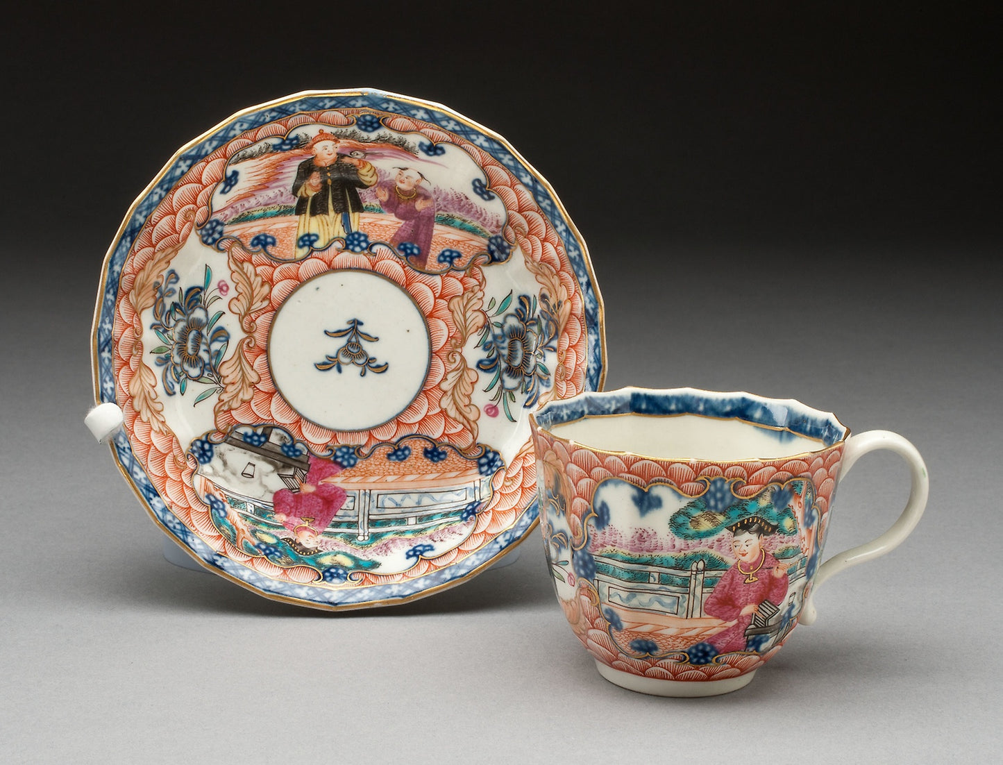 Coffee Cup and Saucer - Worcester Porcelain Factory, Poster Print Wall Art