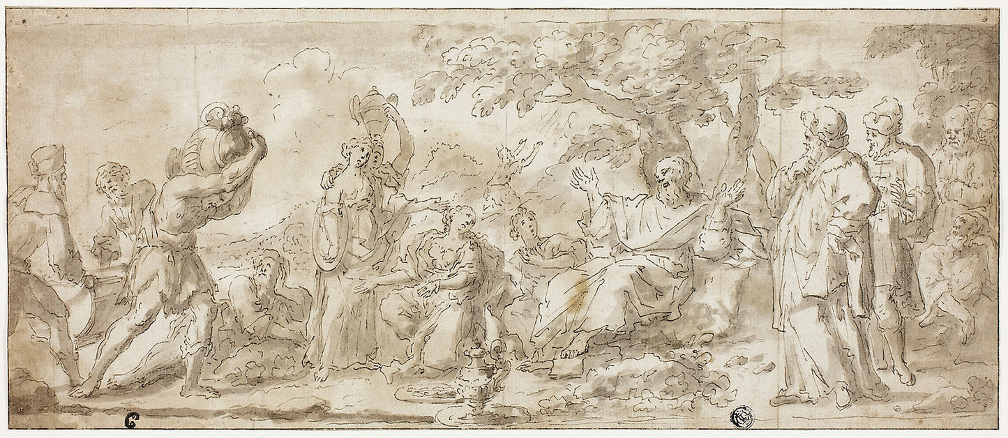 Israelites in the Wilderness - Unknown Artist (Italian, possibly Neopolitan, 18th century), Poster Print Wall Art