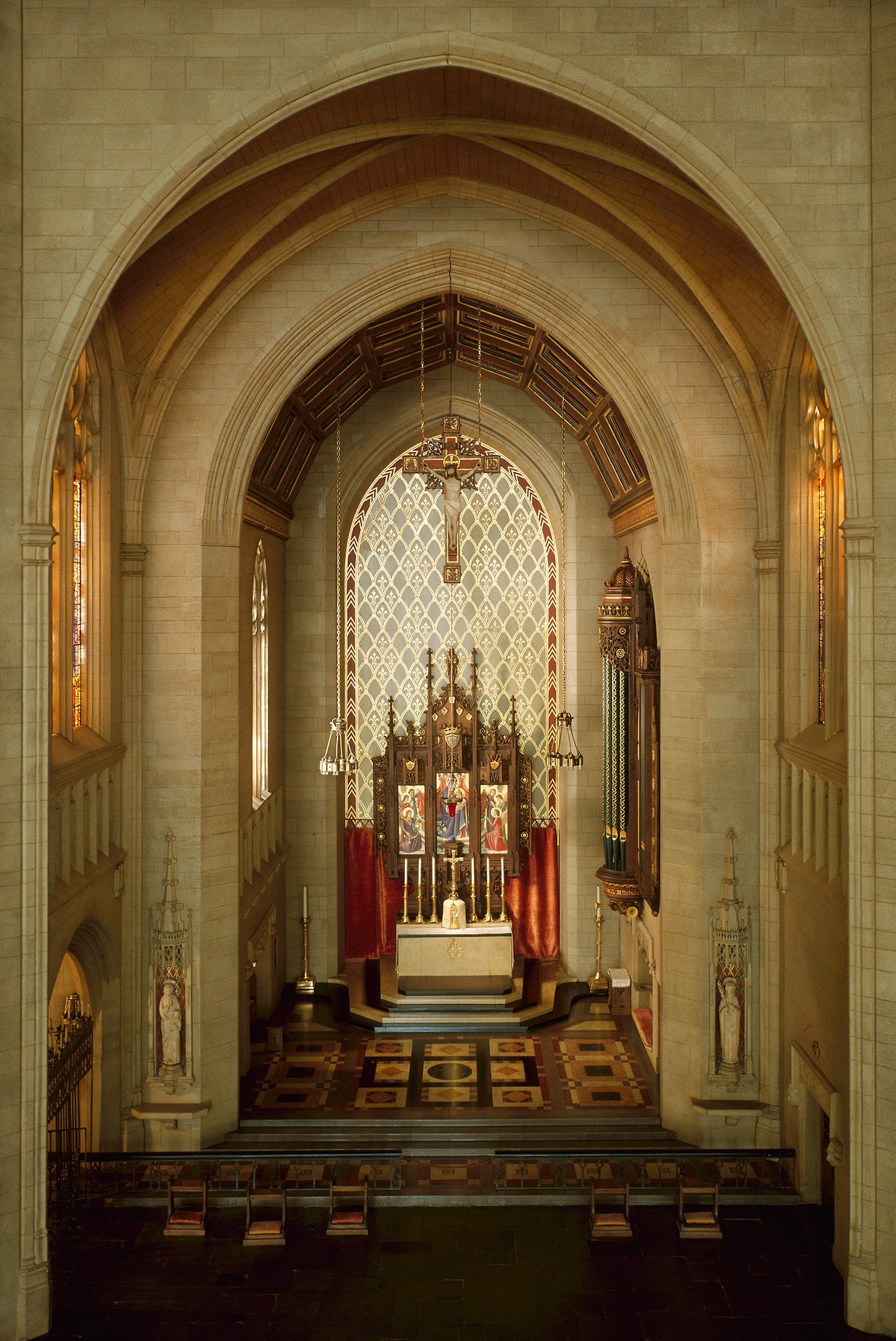 E-29 - English Roman Catholic Church in the Gothic Style, 1275-1300 - Mrs. James Ward Thorne, Poster Print Wall Art