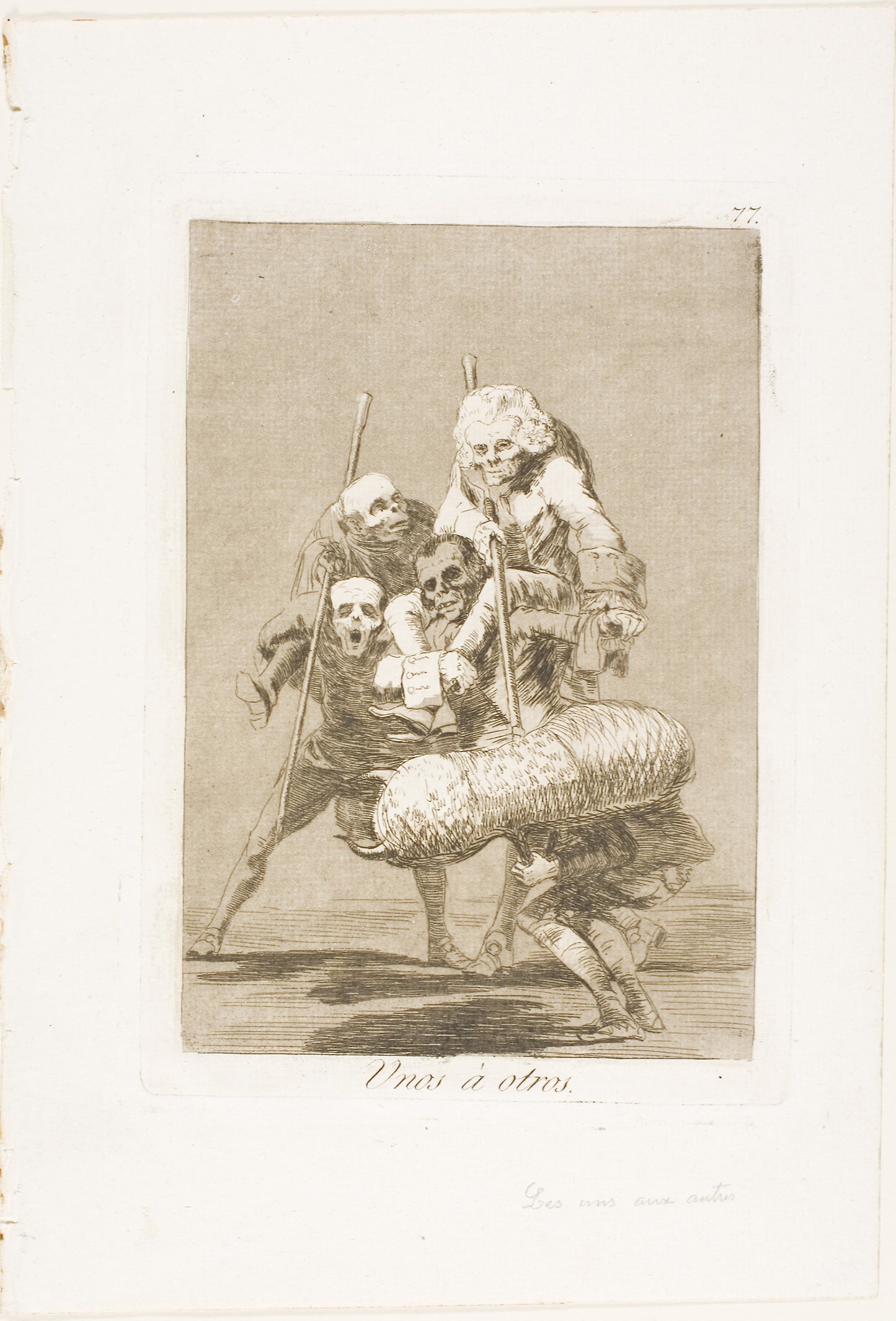 What One Does to Another, plate 77 from Los Caprichos - Francisco José de Goya y Lucientes, Poster Print Wall Art