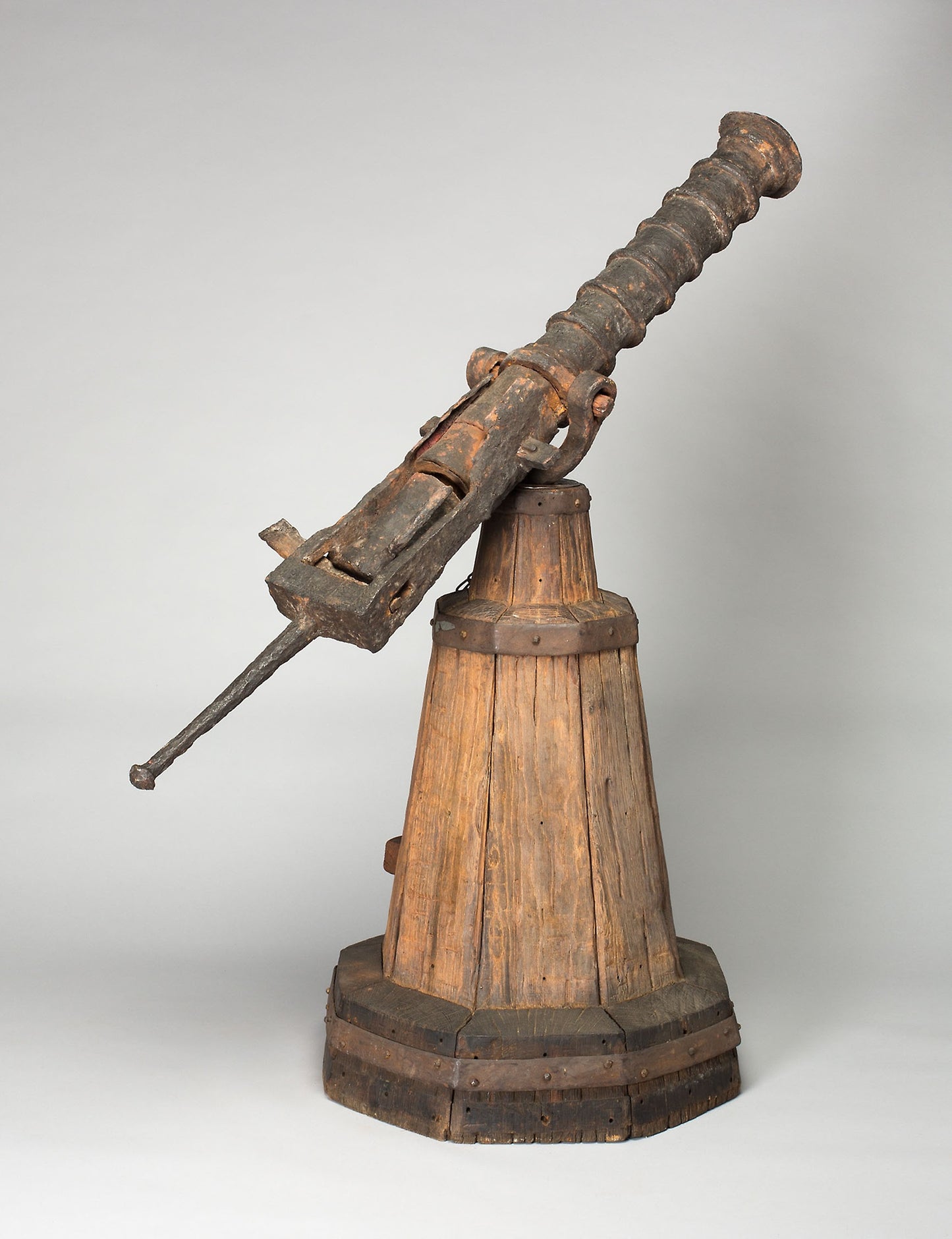 Breech-Loading Swivel Gun with Chamber on Stand - Western European, Poster Print Wall Art
