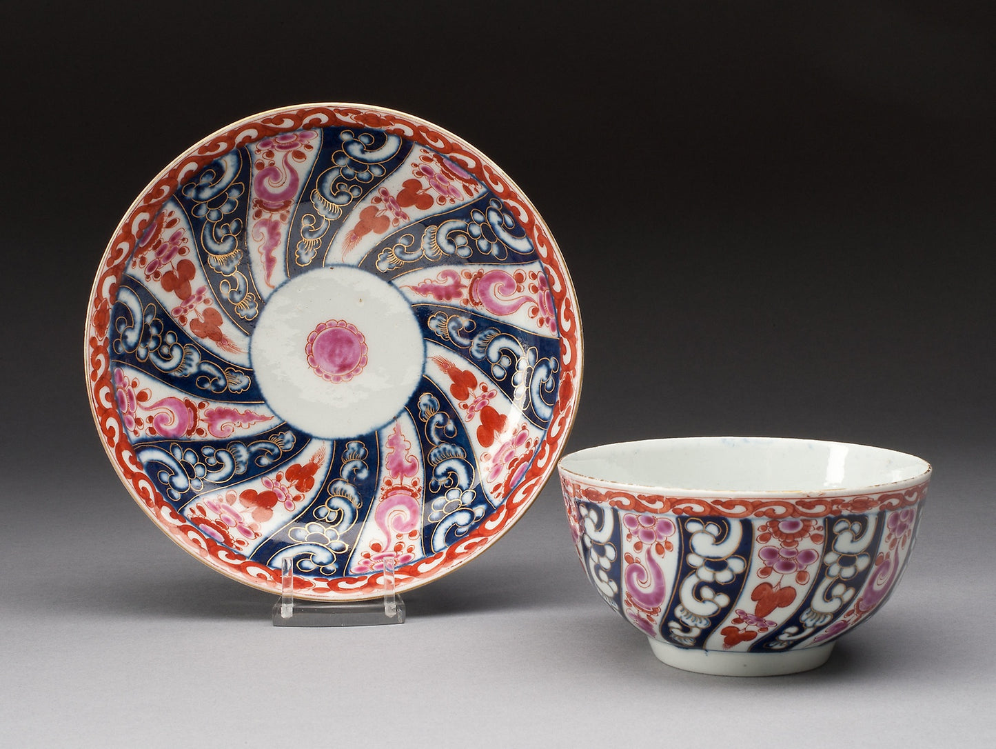 Tea Bowl and Saucer - Worcester Porcelain Factory, Poster Print Wall Art