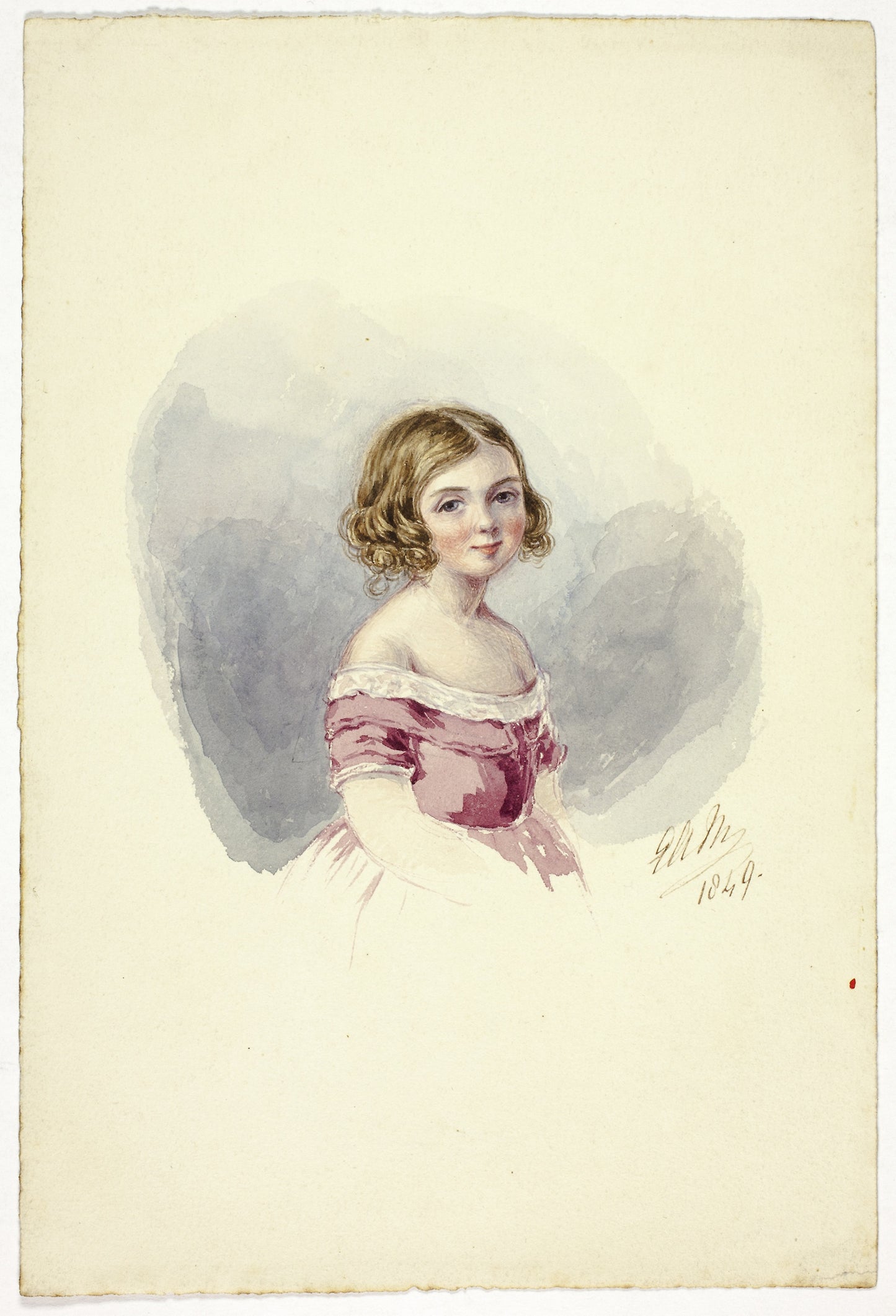 Portrait of a Young Girl - Elizabeth Murray, Poster Print Wall Art