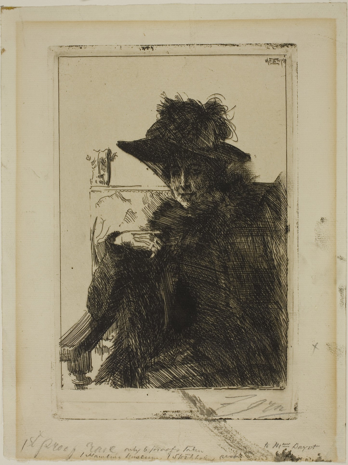 Mme Armand Dayot - Anders Zorn, Poster Print Wall Art